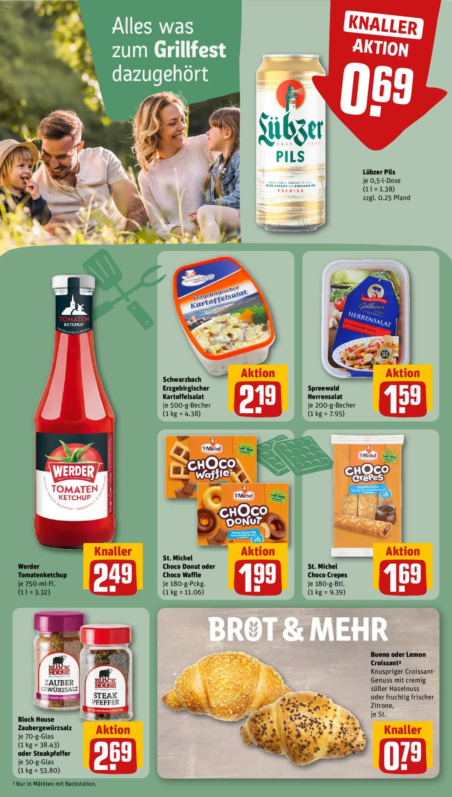 Rewe Prospekt – gültig ab 17.08.2026 | Seite: 16 | Produkte: Gewürzsalz, Tomaten, Croissant, Ketchup