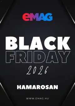 eMAG Black Friday értesítés - amely érvényes a következő dátumtól: 2026.10.09.