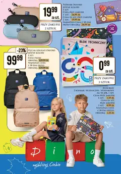 Pogląd oferty "Dino gazetka - Witaj szkoło" - ważna od 20.07.2026 | Strona: 16 | Produkty: Plecak