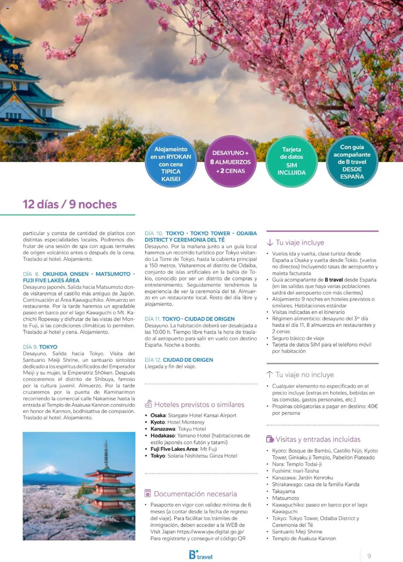 B the travel brand Viajeros Expertos Internacional 2026 │ válido desde el 03/10/2025 | Página: 9 | Productos: Maleta, Especialidades, Móvil, Bebidas