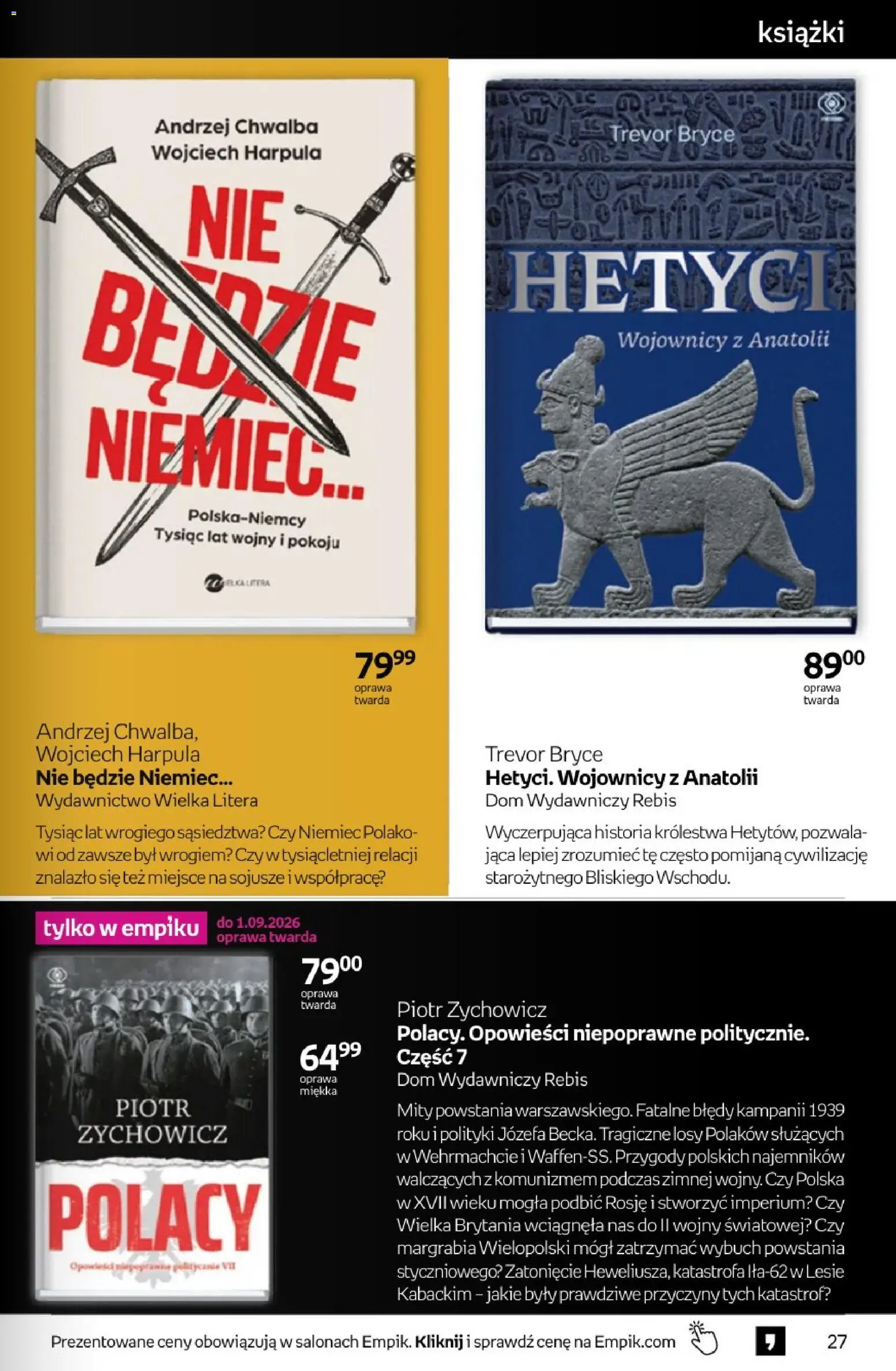 Empik promocje - Tom kultury Książki od 26.08.2026 | Strona: 27 | Produkty: Książki