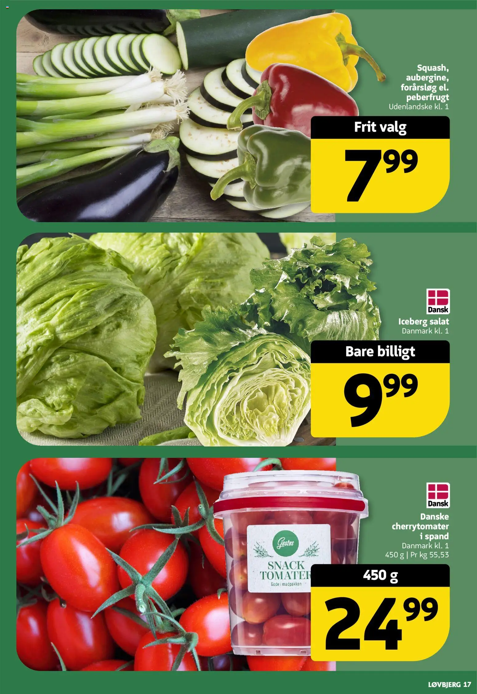 Løvbjerg tilbudsavis – gyldig fra 22.05.2026 | Side: 17 | Produkter: Tomater, Salat, Cherrytomater, Peberfrugt