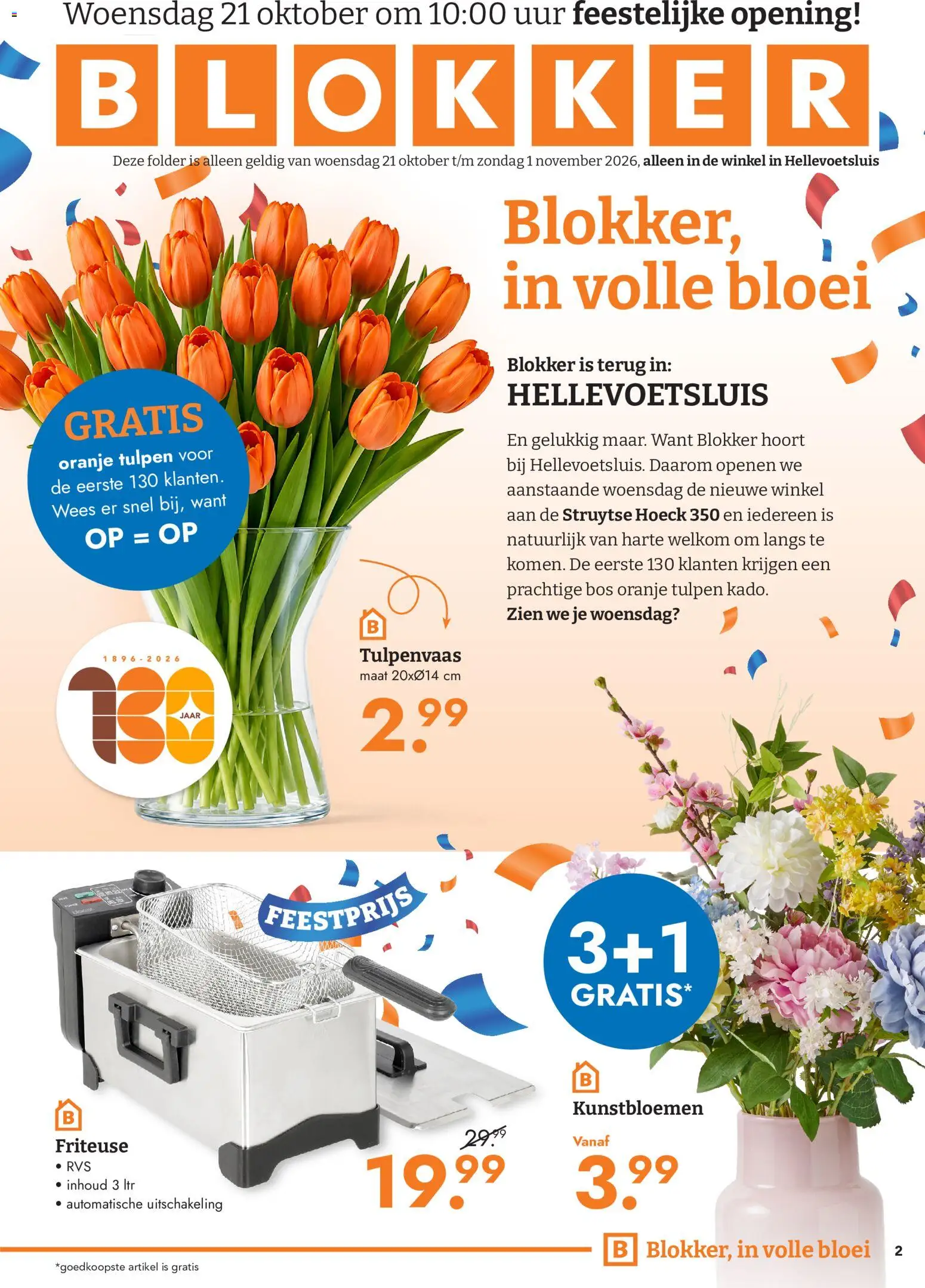{H1} | Pagina: 2 | Producten: Kunstbloemen, Tulpen, Friteuse