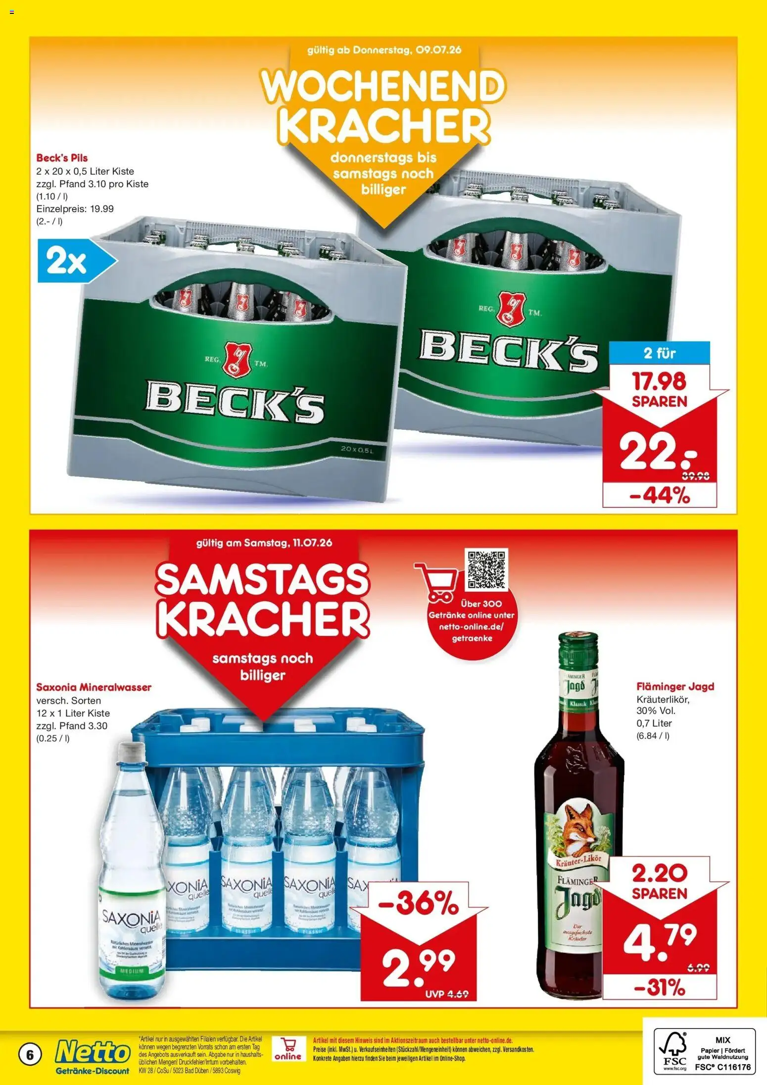 Netto Marken-Discount - Netto: Getränkeangebote – gültig ab 05.07.2026 | Seite: 6