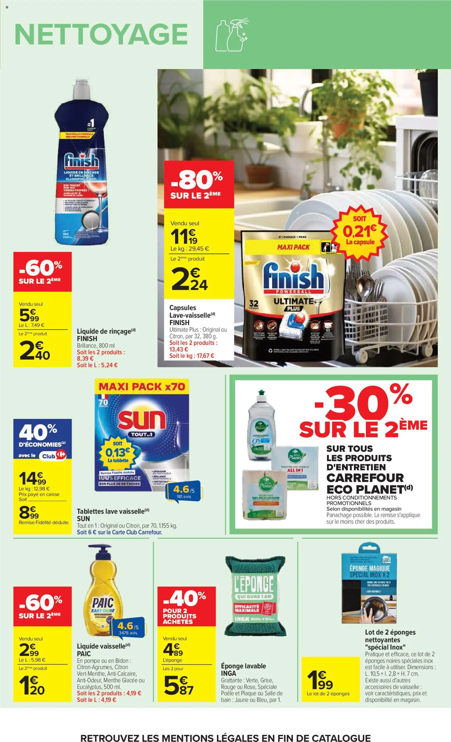 {H1} | Page: 49 | Produits: Tablette, Poêle, Finish ultimate, Liquide de rinçage
