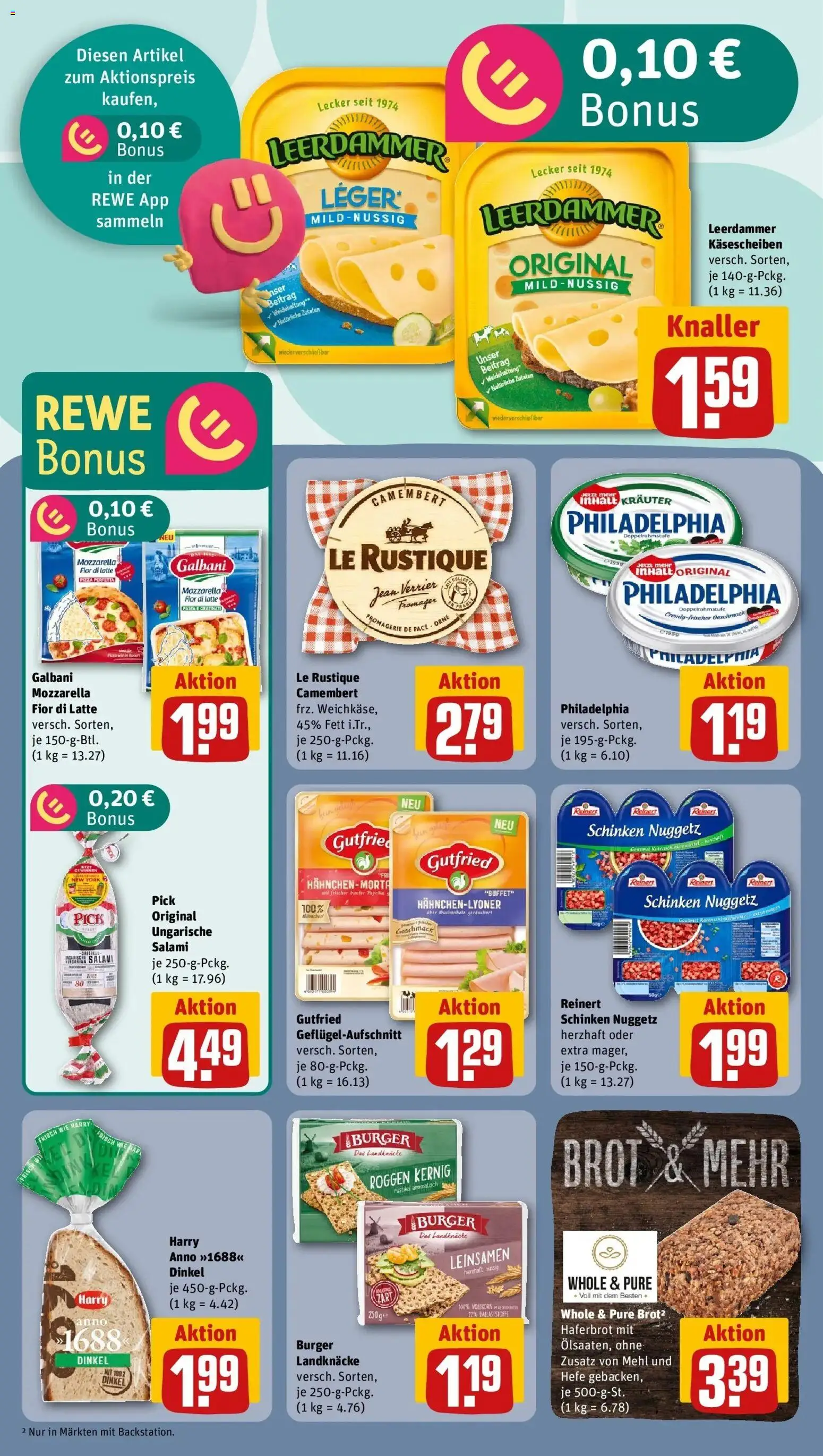 Rewe Prospekt Hofgeismar	 – gültig ab 09.03.2026 | Seite: 12 | Produkte: Philadelphia, Paprika, Brot, Pizza