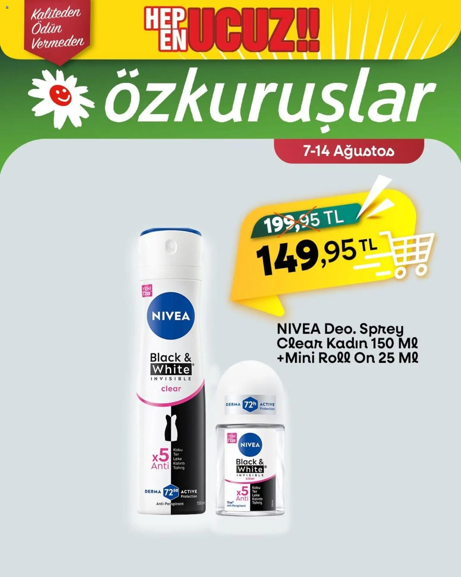 Özkuruşlar Katalog - 07 Ağustos 2026 tarihinden itibaren geçerlidir | Sayfa: 2 | Ürünler: Antiperspirant, Koku