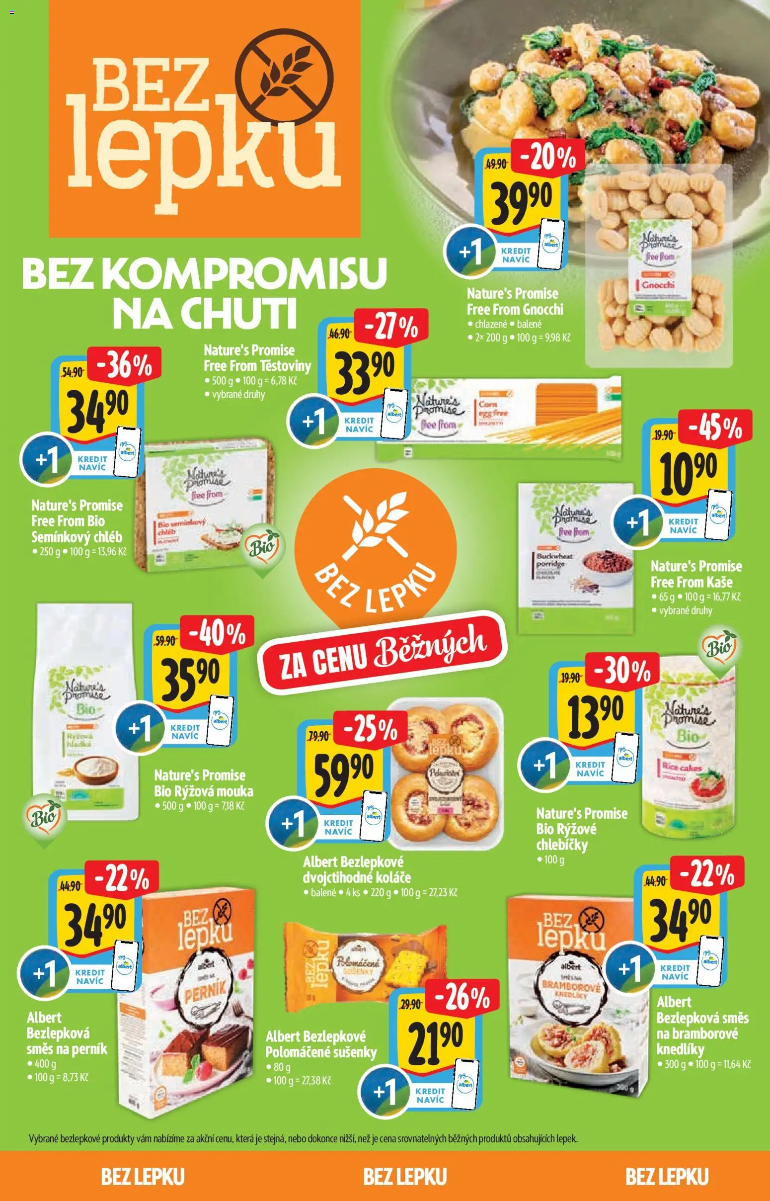Albert katalog - Supermarket - Bio od 13.05.2026 | Strana: 22 | Produkty: Mouka, Kaše, Gnocchi, Rýžová mouka