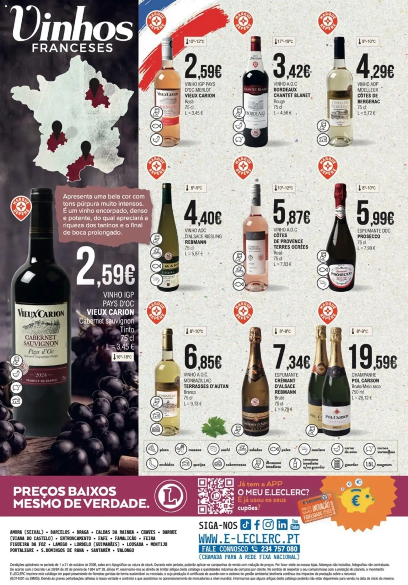 E.Leclerc folheto Feira dos Vinhos │ válido de 01/10/2026 | Página: 36 | Produtos: Espumante, Champanhe, Sobremesas, Saladas