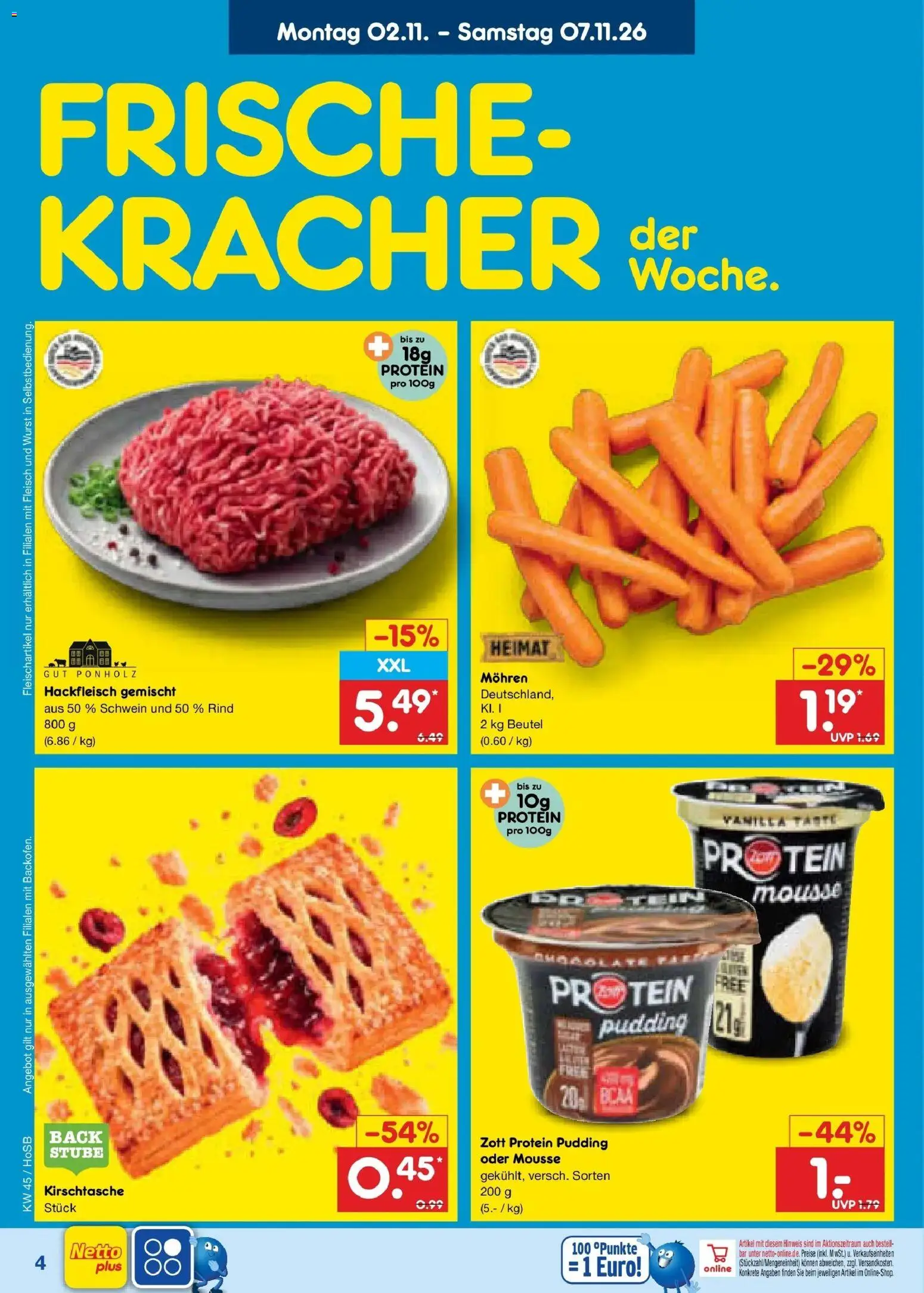 Netto Marken-Discount Prospekt Hannover (ab 02.11.2026) » Angebote | Seite: 6 | Produkte: Mohren, Wurst, Fleisch, Hackfleisch