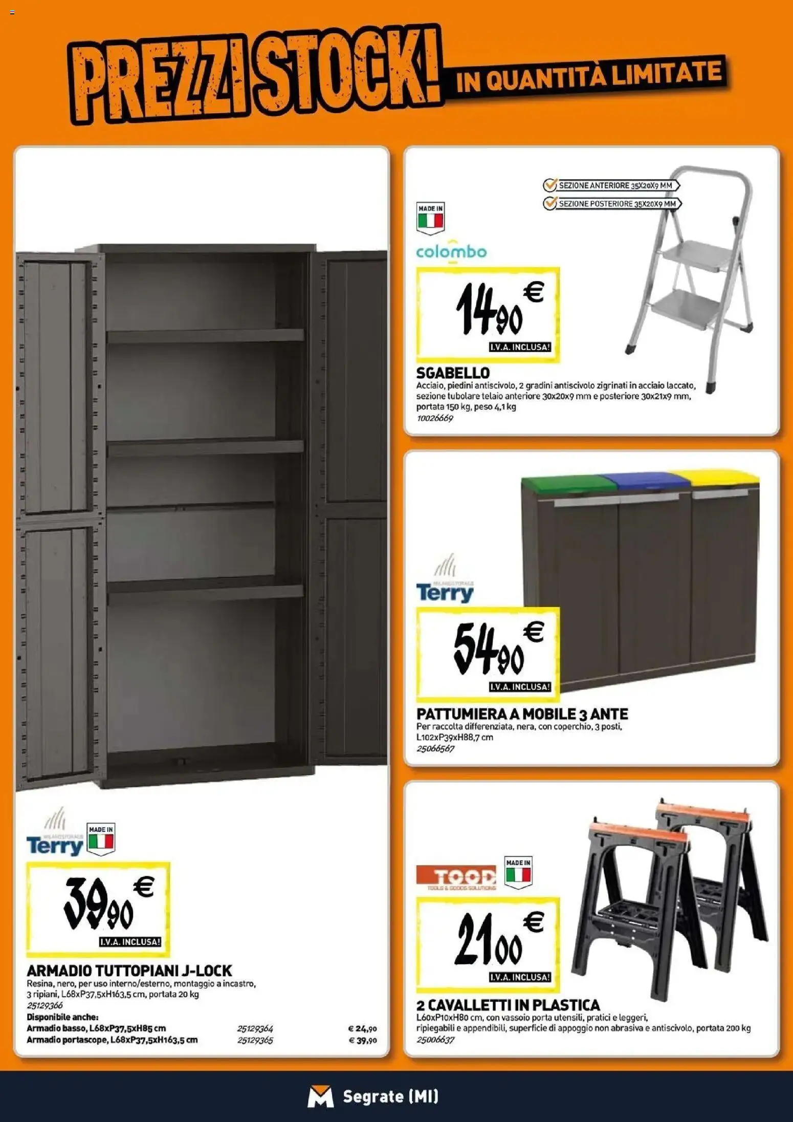 Volantino TECNOMAT del 30/07/2026 | Pagina: 16 | Prodotti: Mobile, Porta, Pattumiera, Armadio