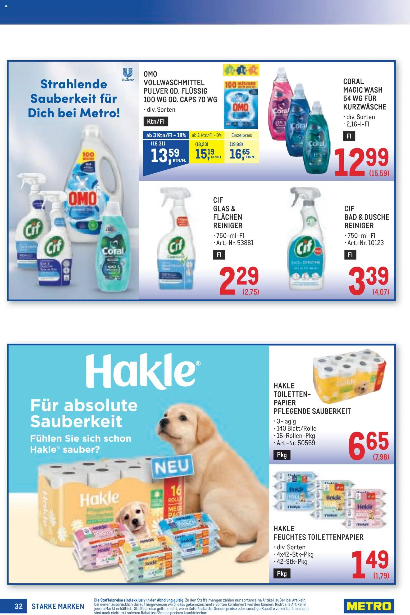 Metro angebote Starke Marken gültig ab 17.09.2026 | Seite: 32 | Produkte: Bad, Dusche