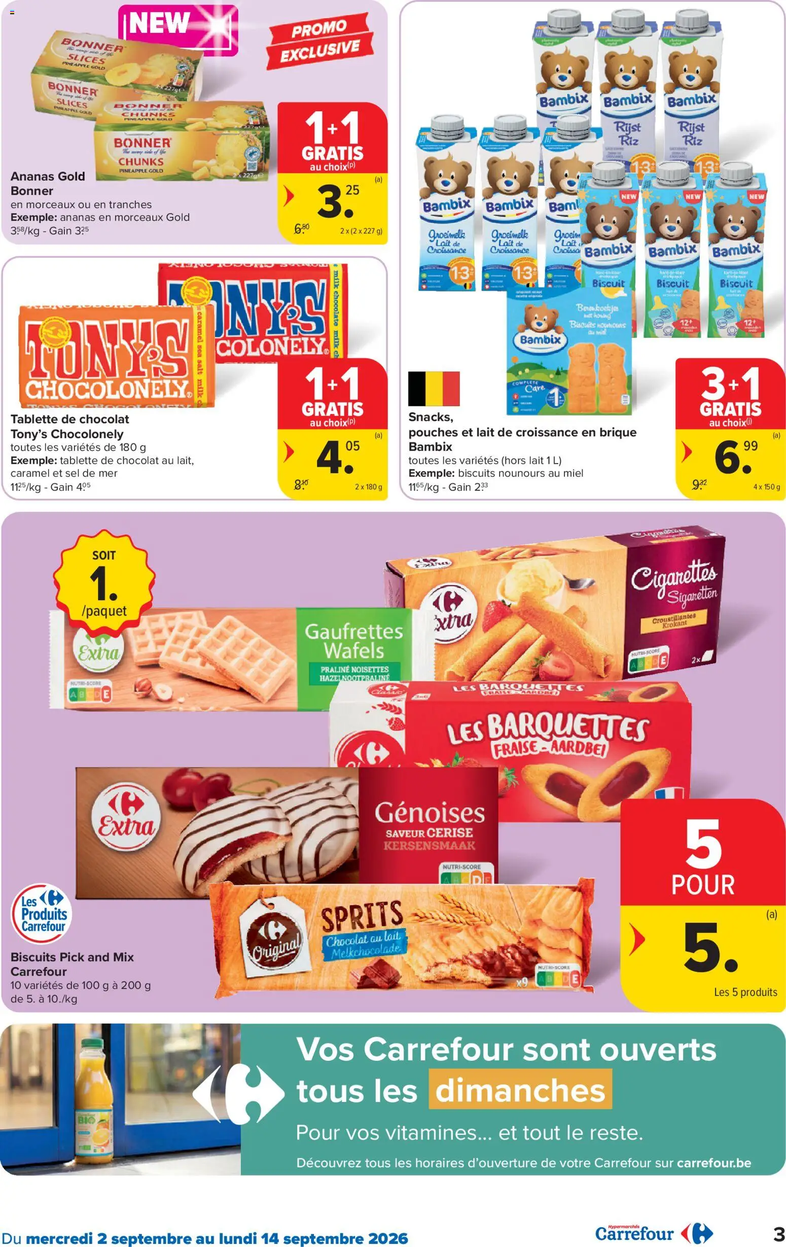 {H1} | Pagina: 3 | Producten: Ananas, Aardbei, Snacks, Melk