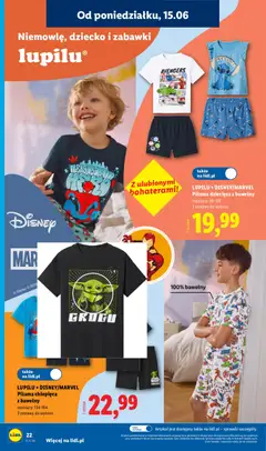 Pogląd oferty "Lidl Katalog" - ważna od 15.06.2026 | Strona: 28 | Produkty: Piżama