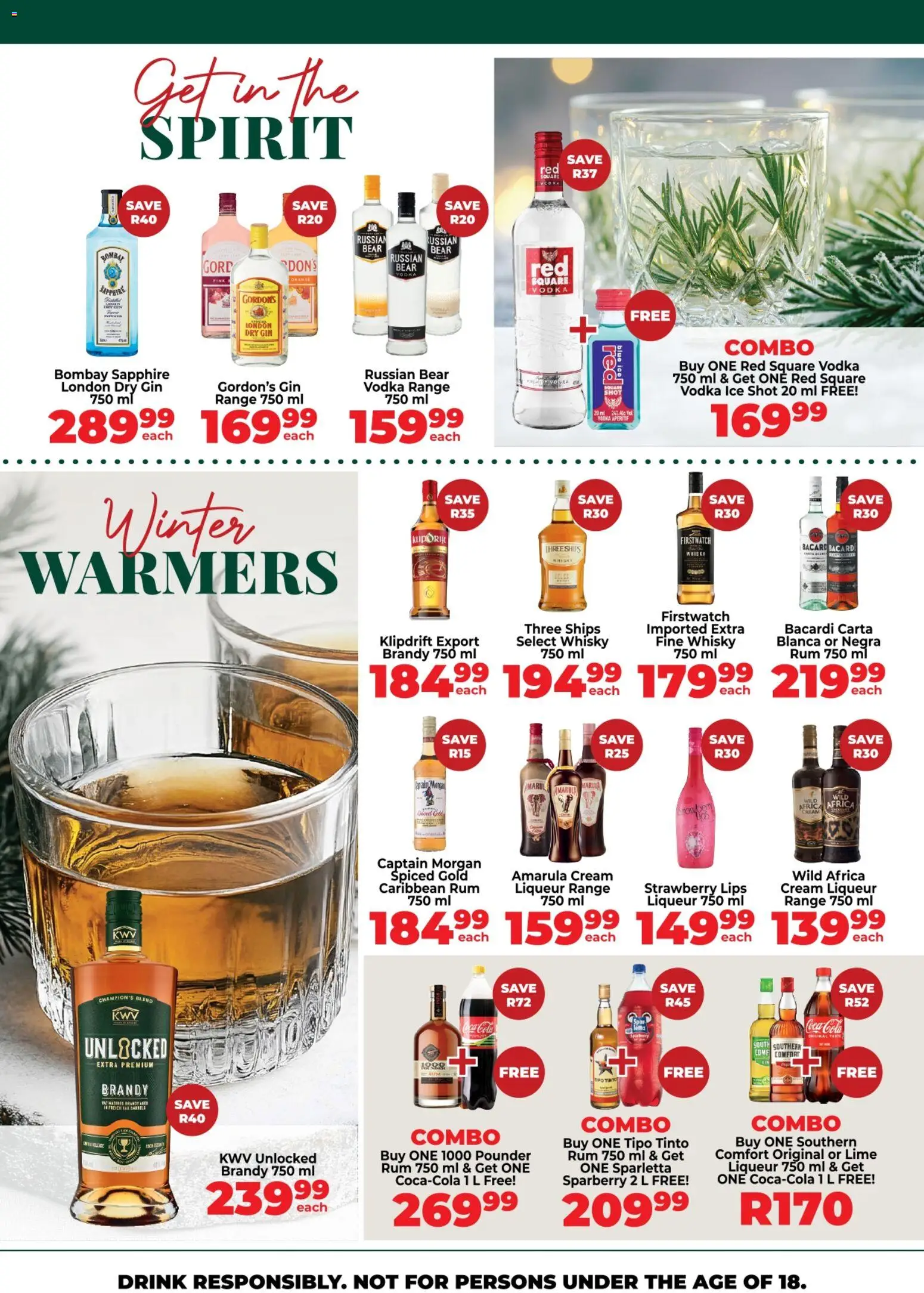 New Diamond Discount Liquors catalogue – valid from 20/07/2026 | Page: 2 | Products: Brandy, Rum, Vodka, Lime