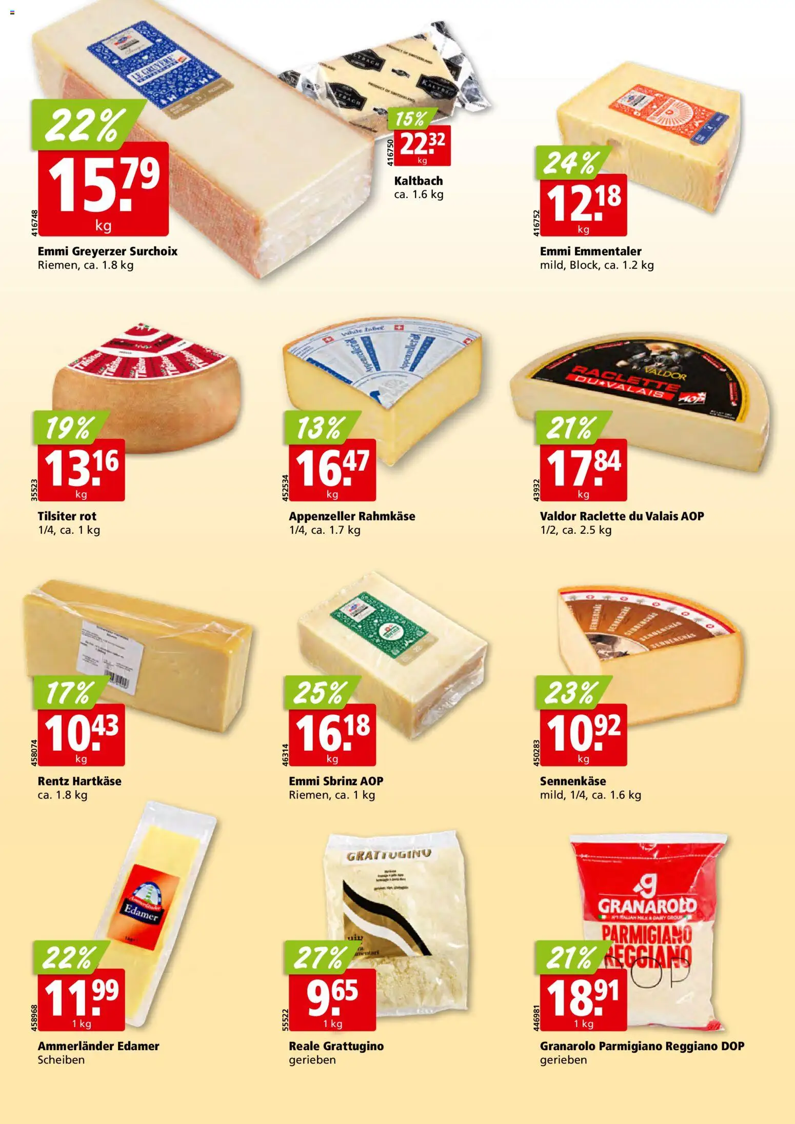 Aligro aktionen – gültig ab 20.04.2026 | Seite: 16 | Produkte: Edamer, Raclette