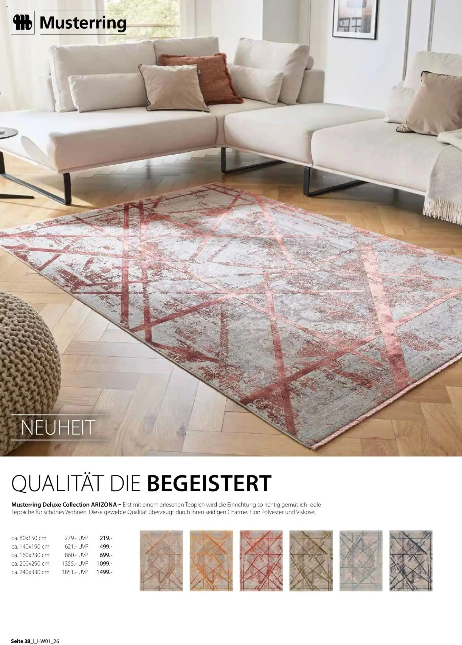 Zurbrüggen Ihr Einrichtungshaus der Extraklasse – gültig ab 27.03.2026 | Seite: 38 | Produkte: Teppich