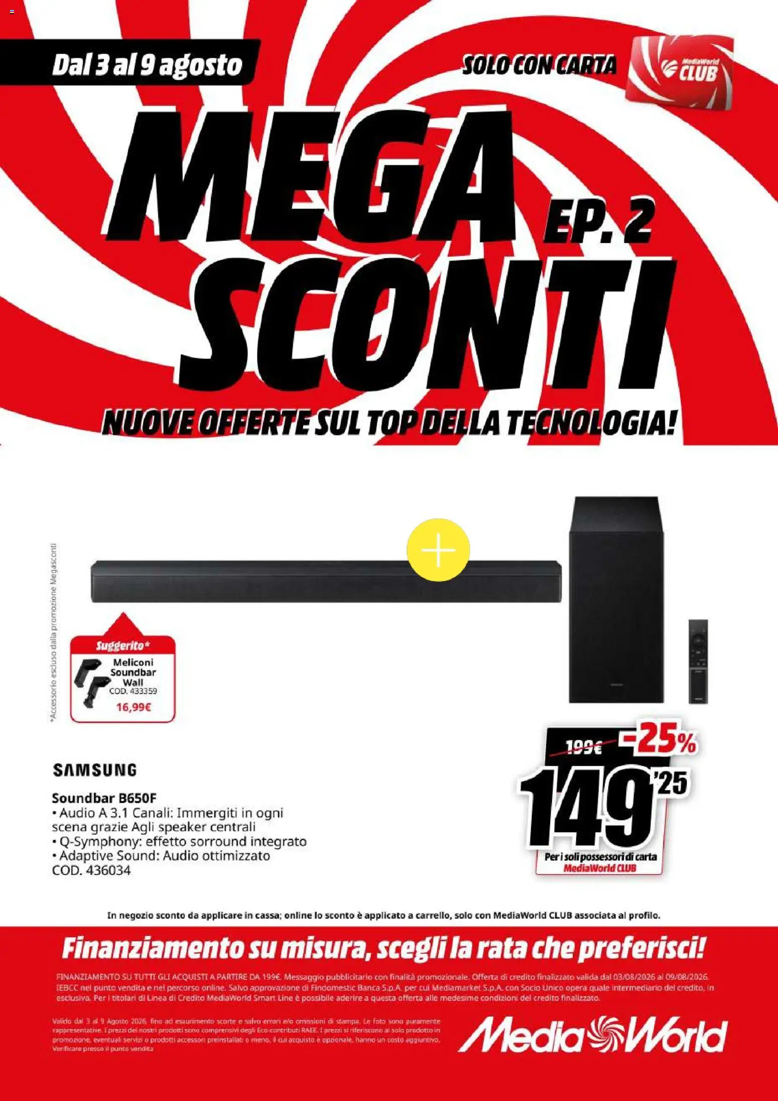 Volantino Media World del 03/08/2026 | Pagina: 37