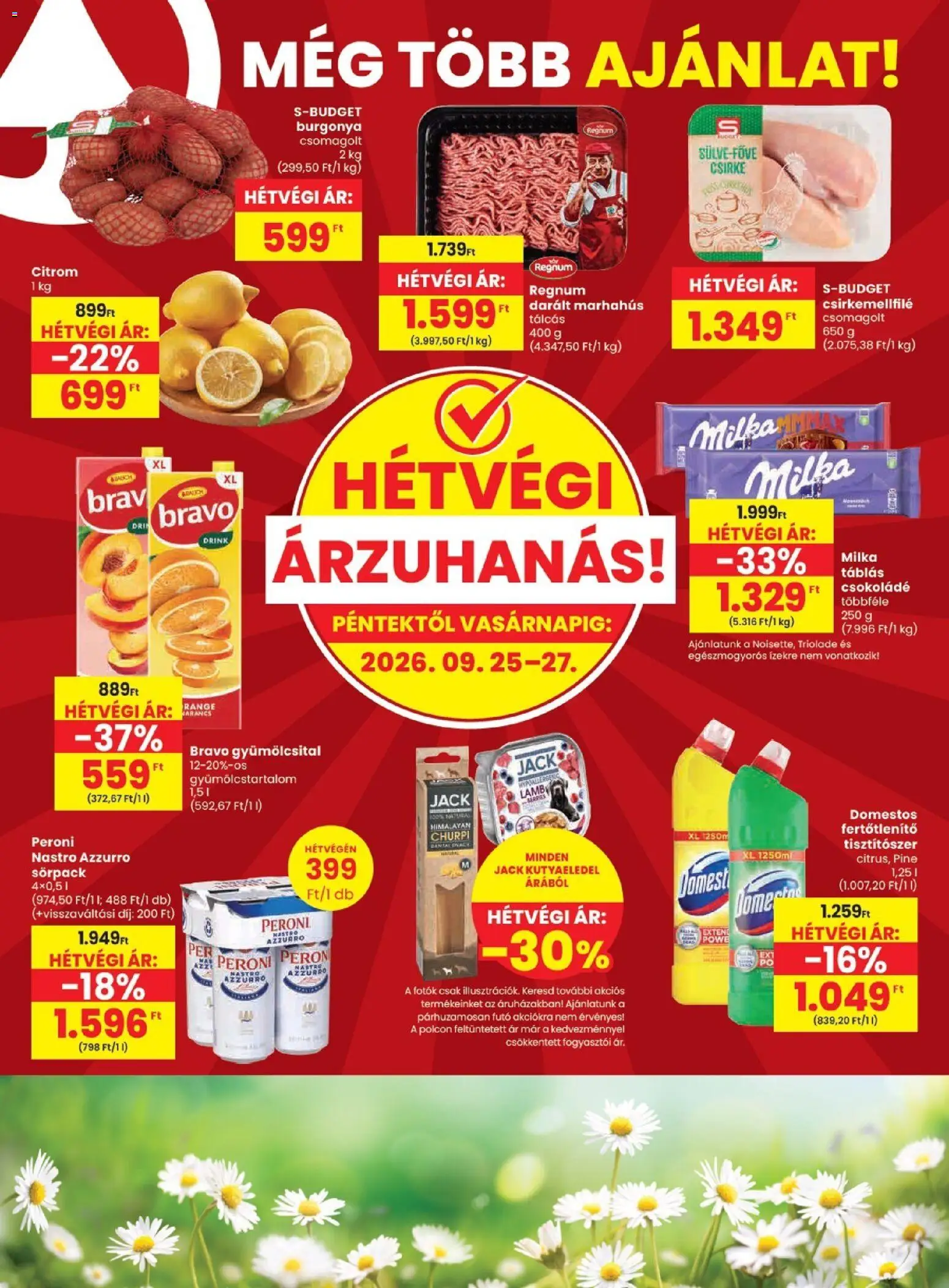 Spar akciós ujság - amely érvényes a következő dátumtól: 2026.09.24. | Oldal: 20 | Termékek: Burgonya, Csirke, Csokoládé, Citrom