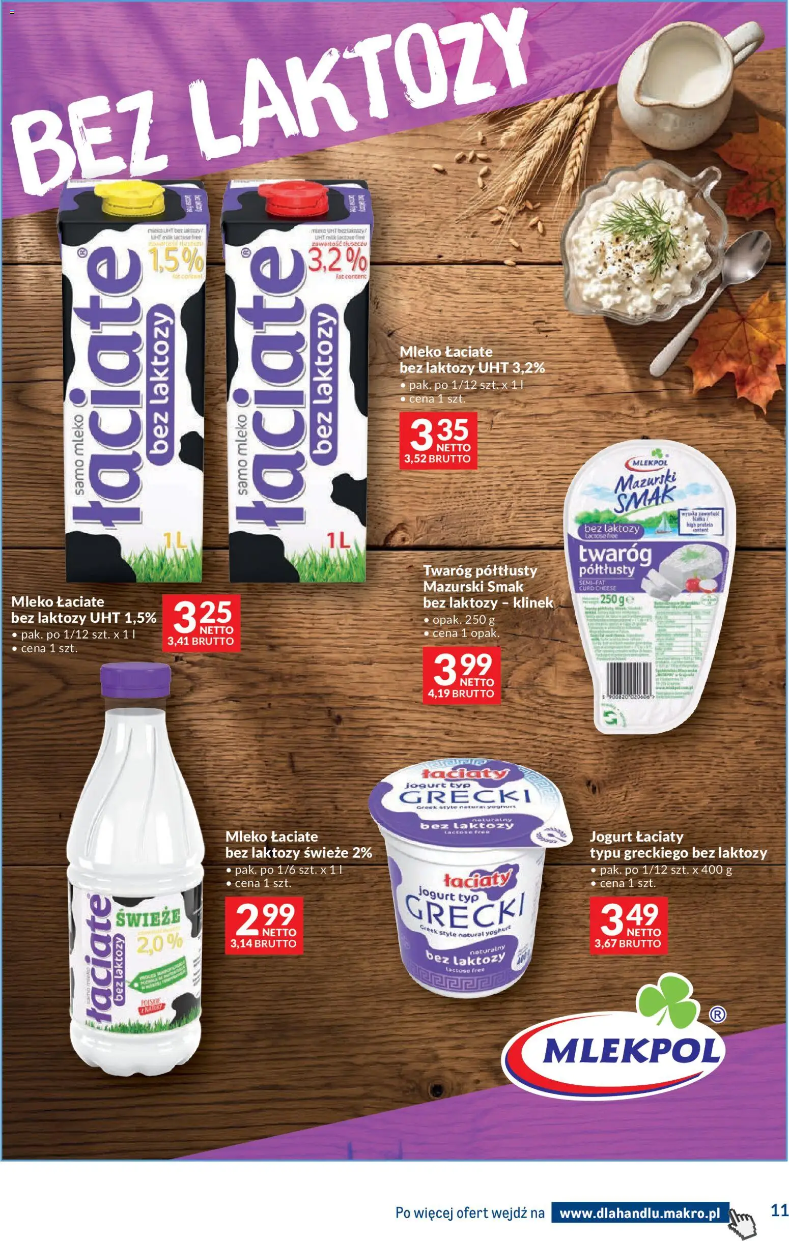 Makro gazetka - Dystrybucja do sklepów od 27.10.2026 | Strona: 11 | Produkty: High Protein, Twaróg półtłusty, Jogurt, Twaróg