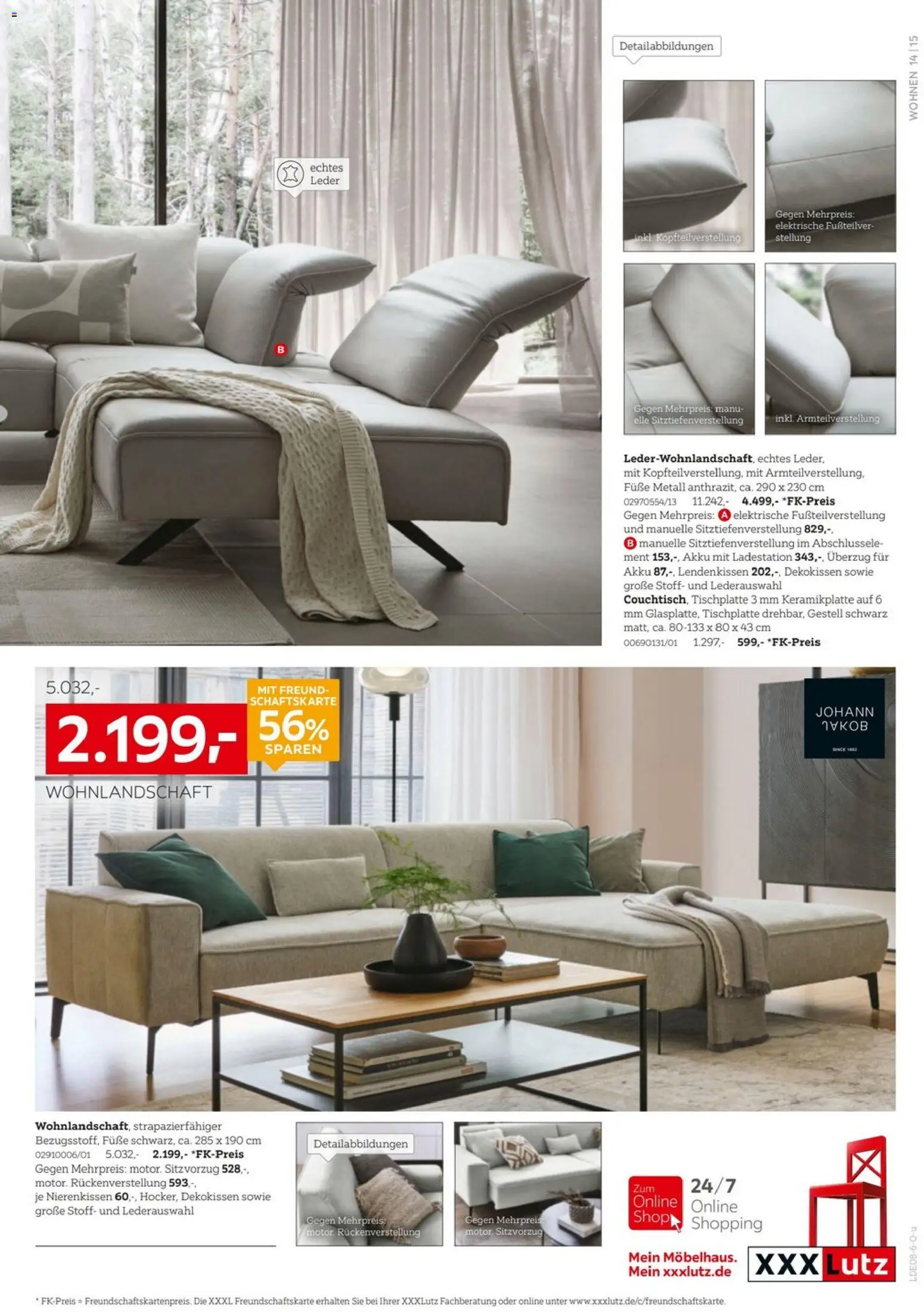 XXXLutz Wohnen Spezial – gültig ab 01.08.2026 | Seite: 15 | Produkte: Wohnlandschaft