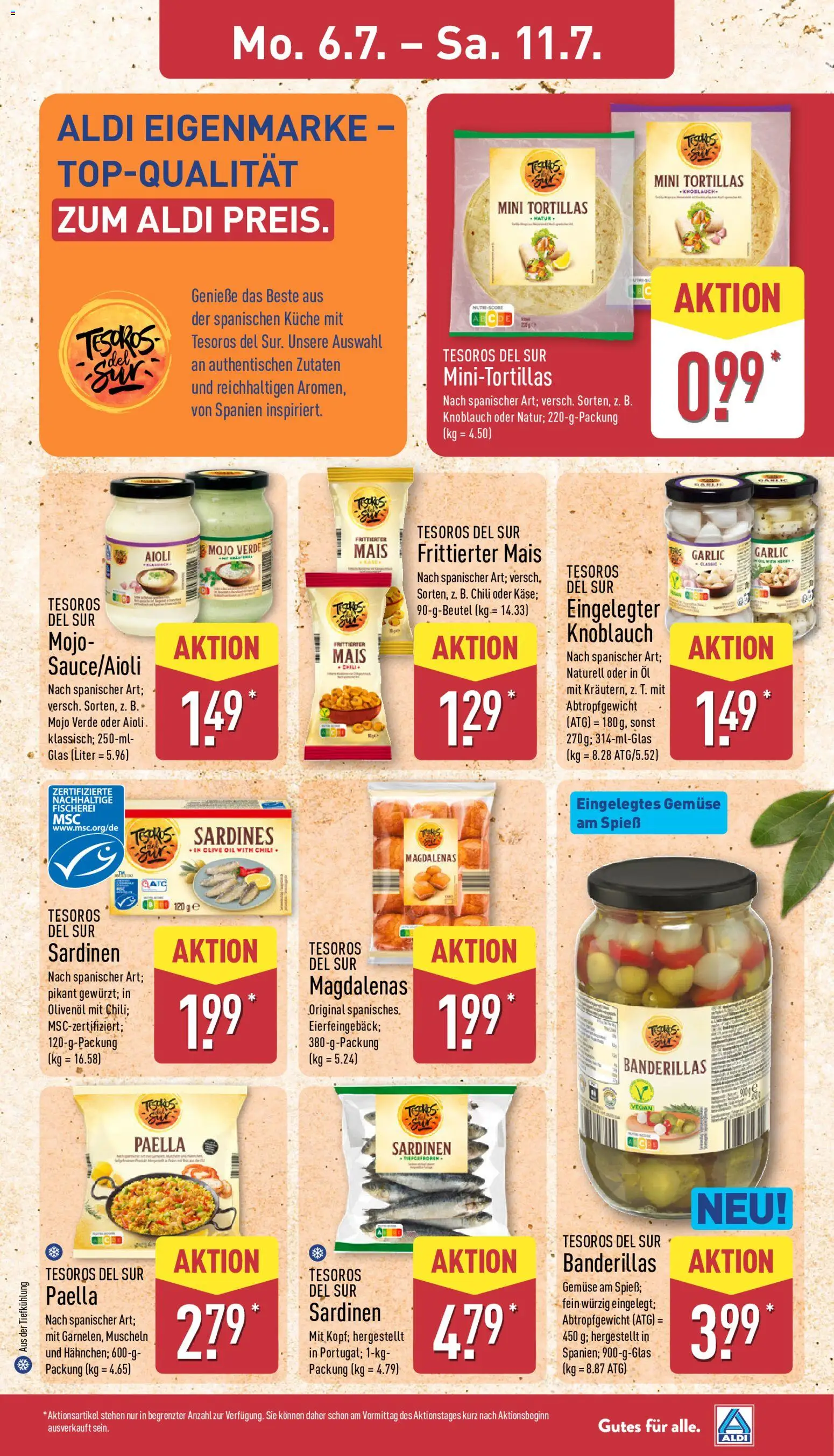 Aldi Prospekt – gültig ab 06.07.2026 | Seite: 11 | Produkte: Öl, Olivenol, Küche, Gemüse