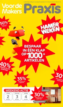 Praxis folder - Voorbeeld van een folder van Praxis, geldig van 28-09-2026
