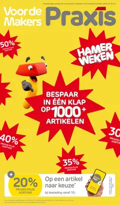 Praxis folder - Voorbeeld van een folder van Praxis, geldig van 28-09-2026