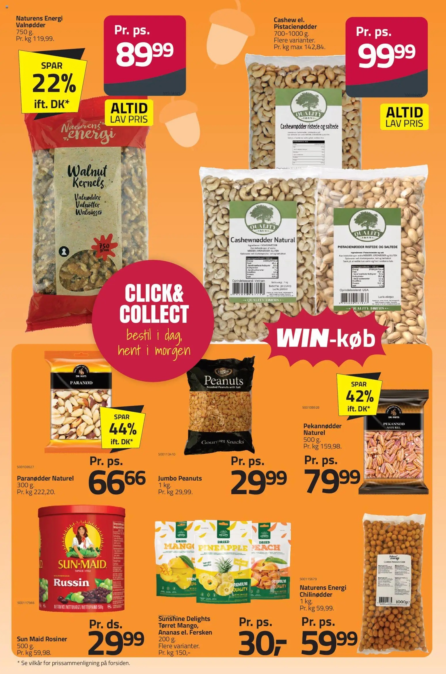 Fleggaard tilbudsavis – gyldig fra 02/09/2026 | Side: 40 | Produkter: Nødder, Snacks, Cashewnødder, Pistacienødder