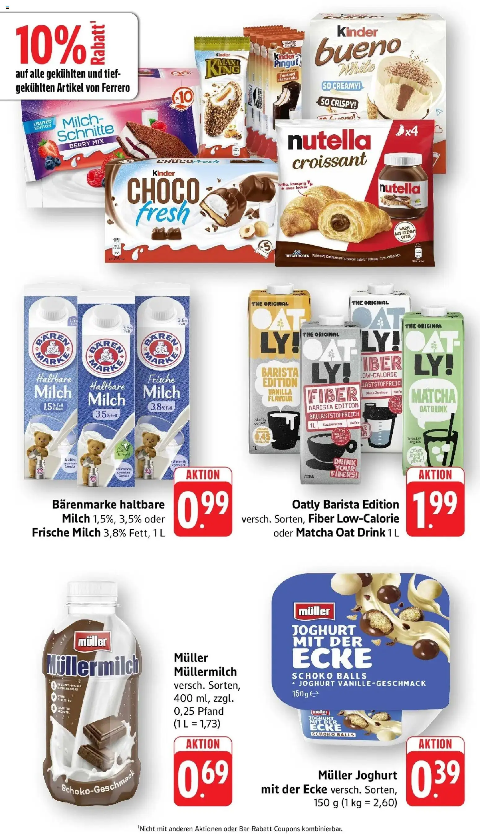 nah & gut Prospekt Birkendorf – gültig ab 19.10.2026 | Seite: 4 | Produkte: Joghurt, Croissant, Oatly, Müllermilch