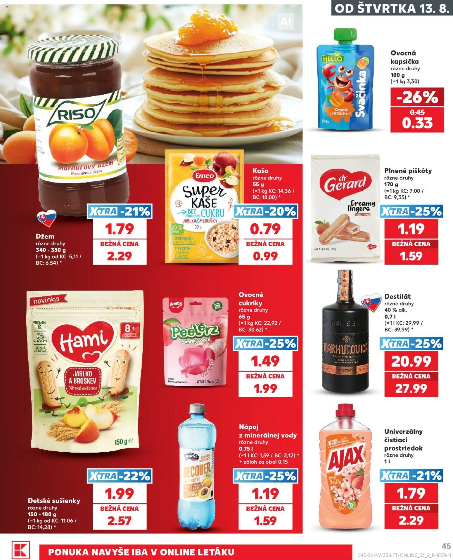 Nové Kaufland akcie – leták je platný od 13.08.2026 | Strana: 45