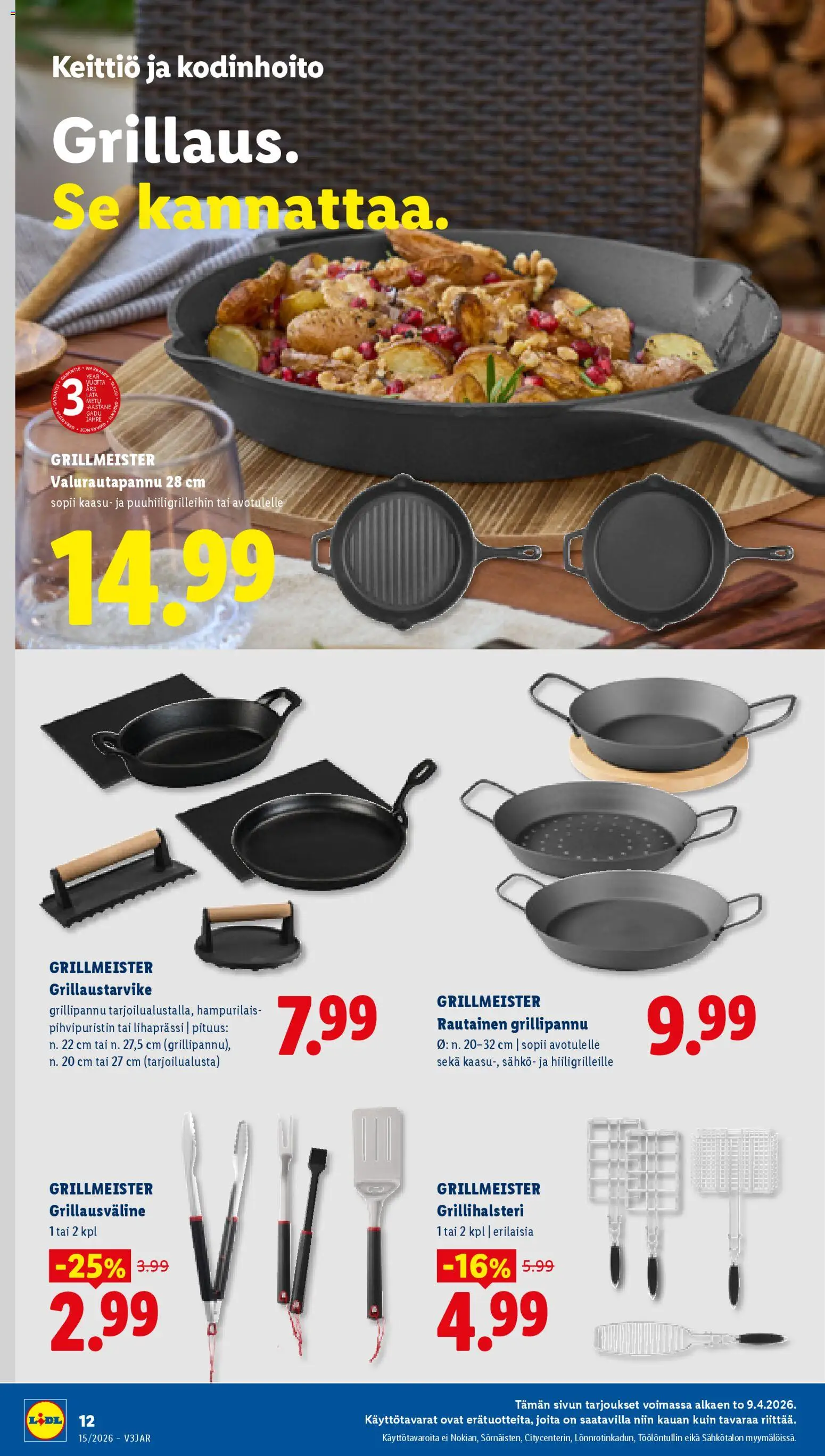 Lidl tarjoukset - Helsinki – voimassa 09.04.2026 alkaen | Sivu: 18 | Tuotteet: Keittiö