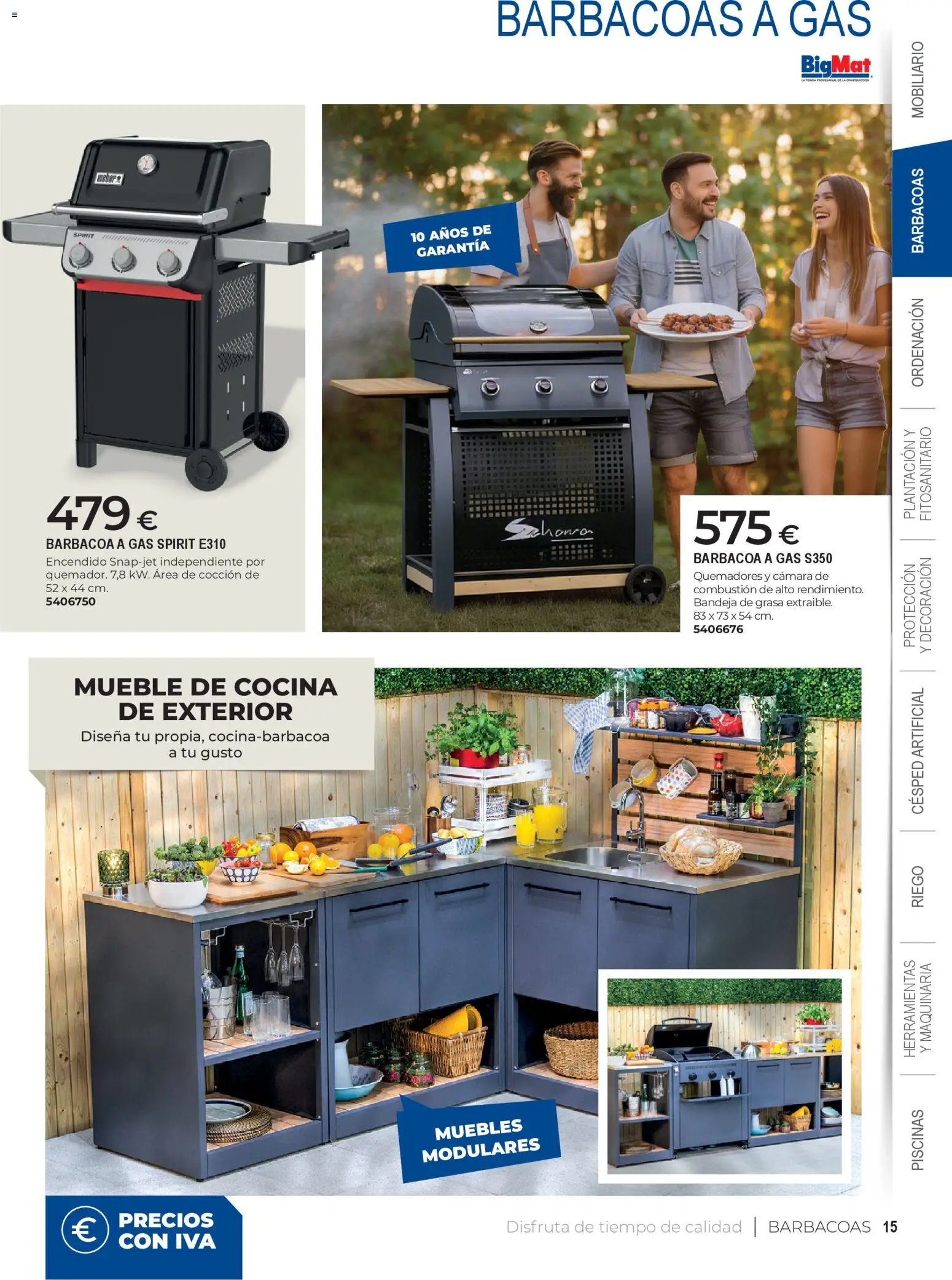 BigMat - Jardin y Piscinas 2026 │ válido desde el 23.03.2026 | Página: 15 | Productos: Muebles, Cámara, Cocina, Bandeja