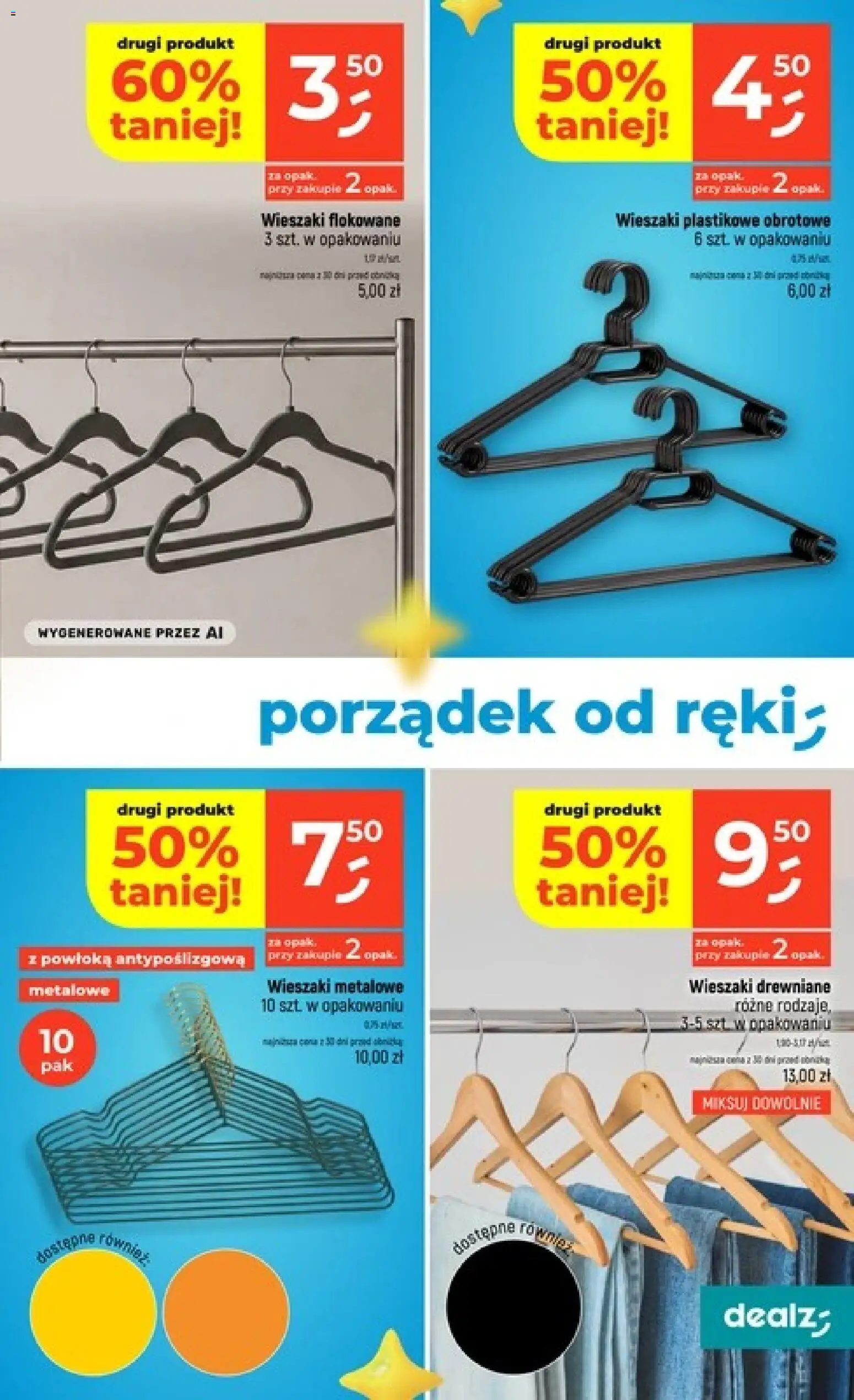 Dealz gazetka - Czysty zysk od 03.09.2026 | Strona: 15 | Produkty: Wieszaki