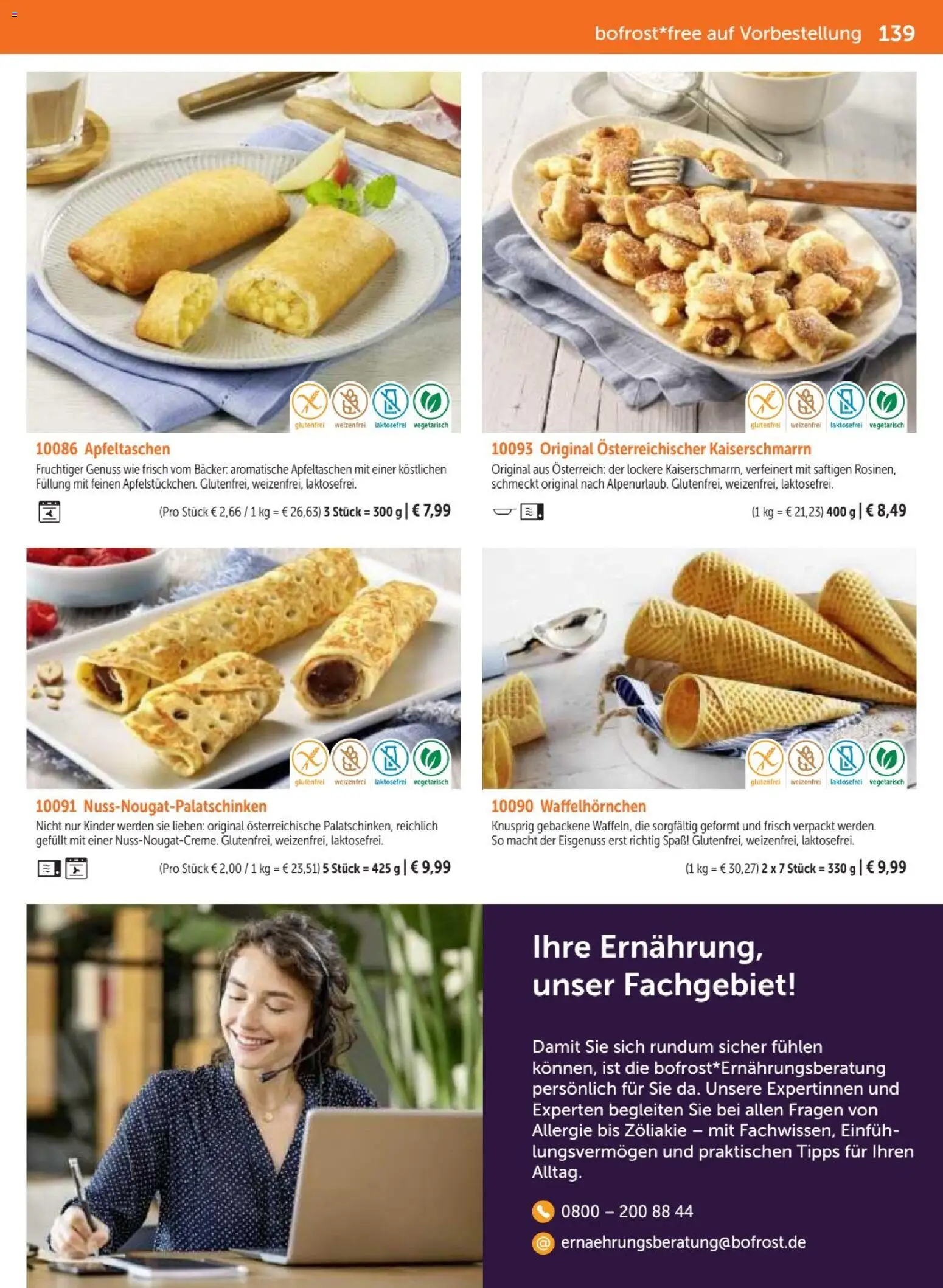 Bofrost Katalog – gültig ab 07.09.2026 | Seite: 139