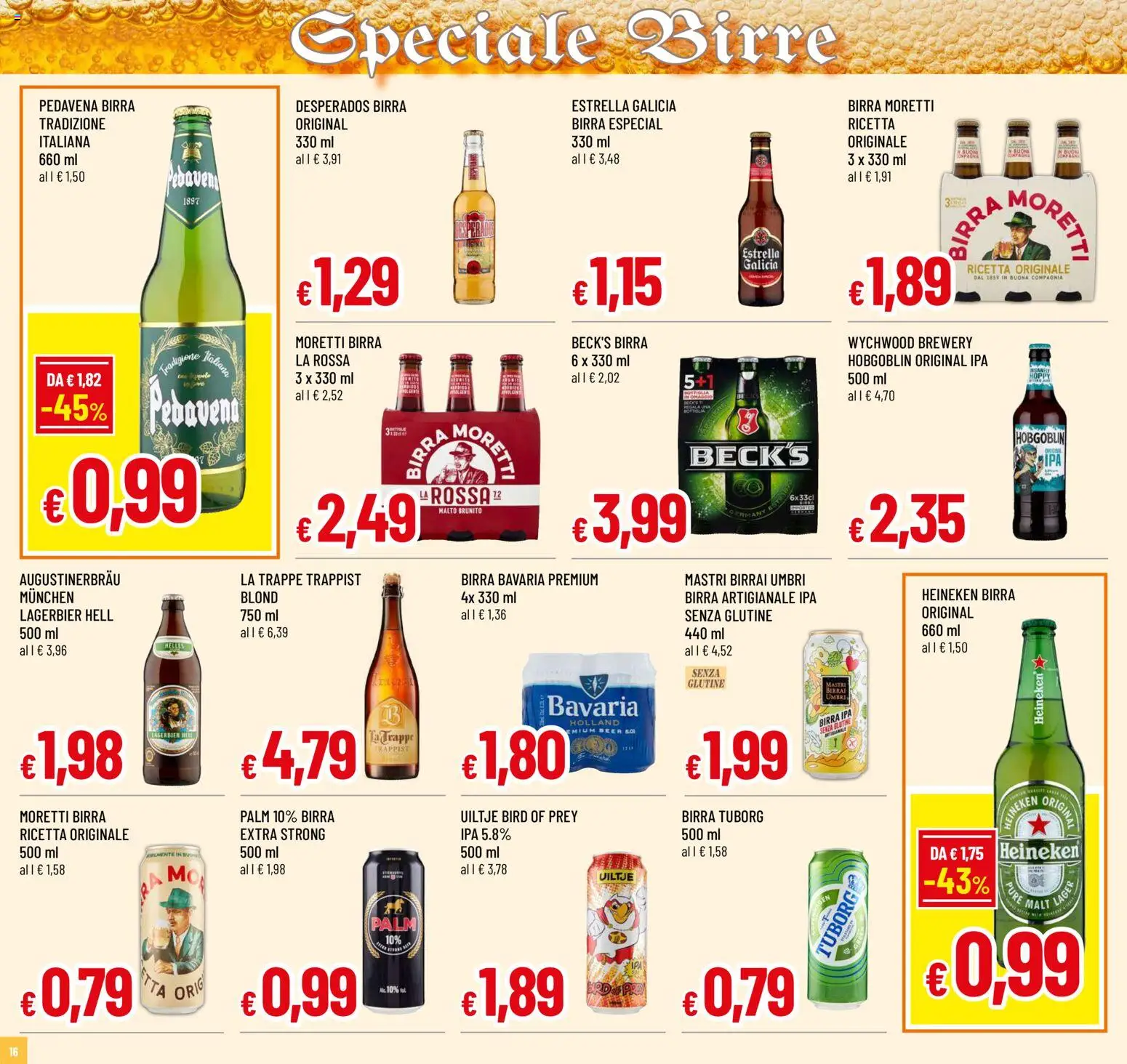 Volantino Galassia del 02/07/2026 | Pagina: 16 | Prodotti: Birra, Birra Moretti, Heineken, Bottiglia