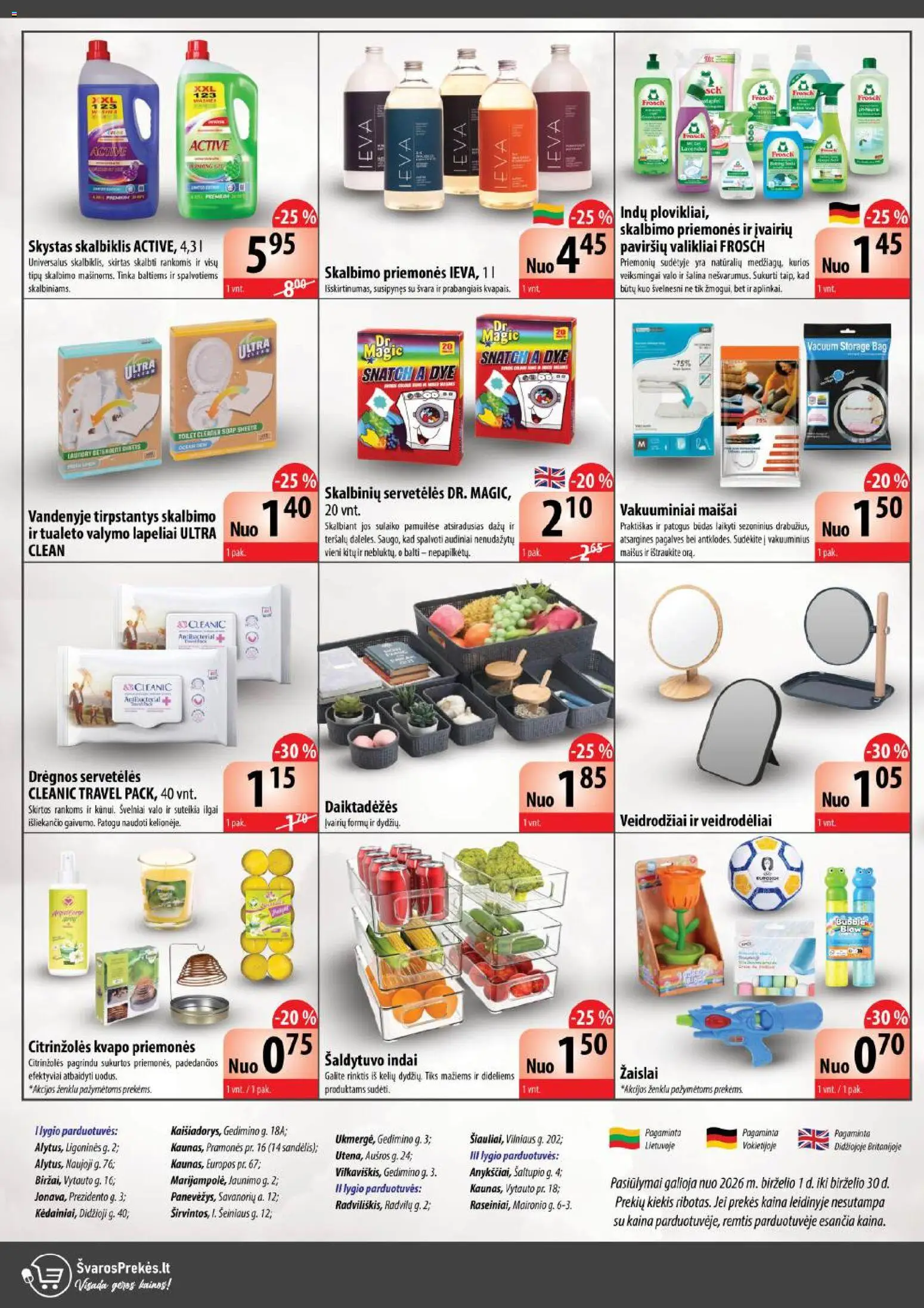 Švaros Prekés akcijos nuo 01.06.2026 | Puslapis: 4 | Prekių: Indai