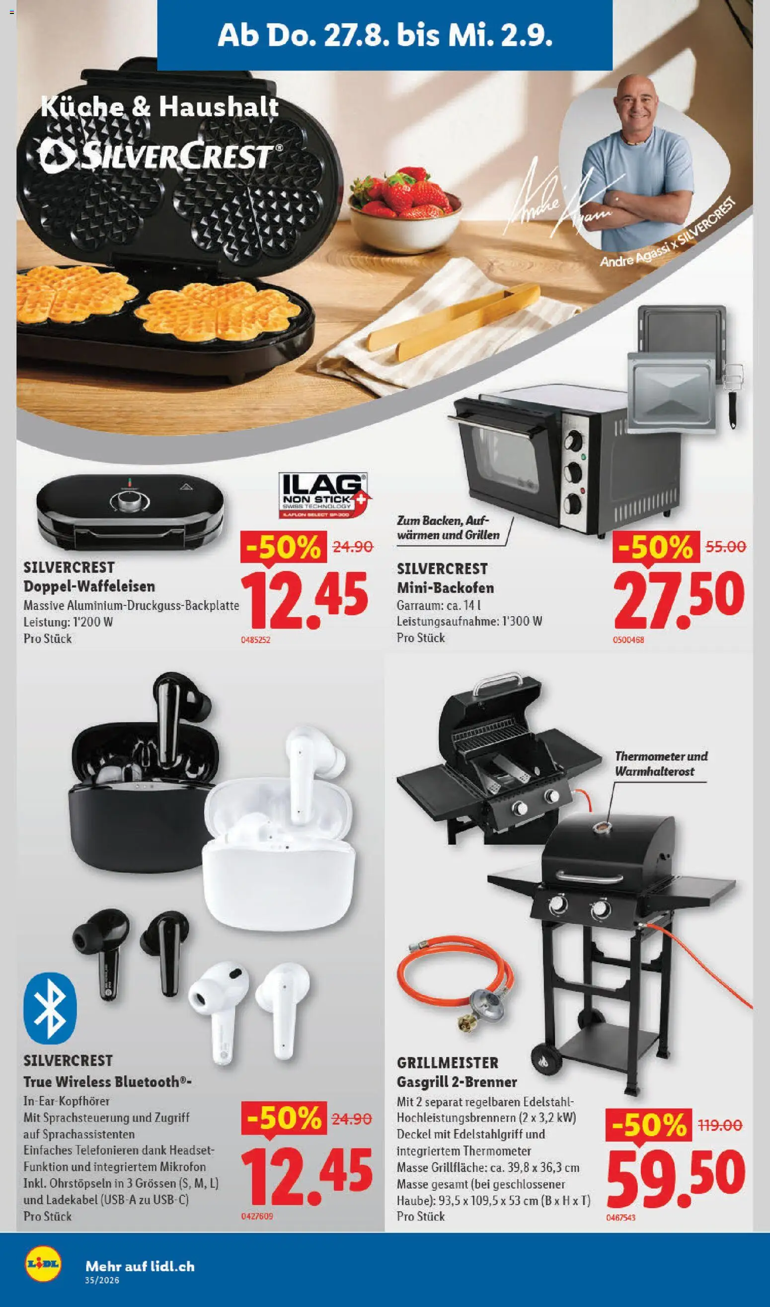 Lidl aktionen Neueröffnung Luzern – gültig ab 27.08.2026 | Seite: 4 | Produkte: Deckel, Ladekabel, Headset, Mikrofon