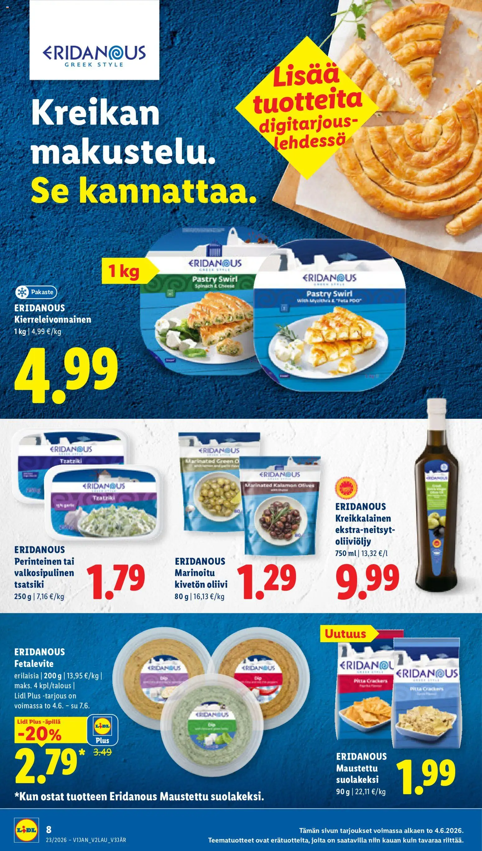 Lidl tarjoukset - Helsinki – voimassa 04.06.2026 alkaen | Sivu: 8 | Tuotteet: Oliiviöljy