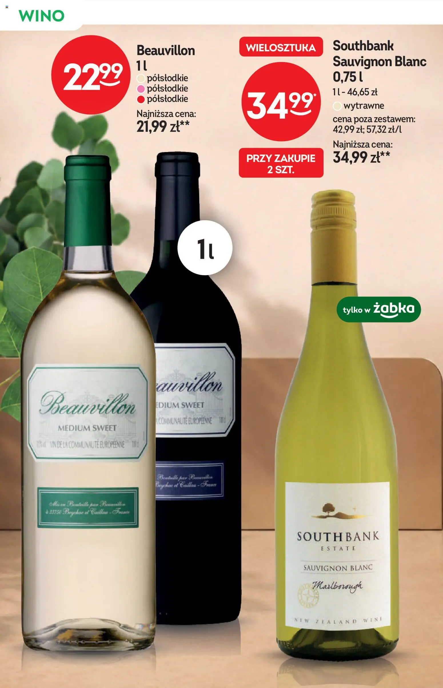Żabka gazetka - Katalog win od 19.08.2026 | Strona: 12 | Produkty: Wino, Sauvignon Blanc