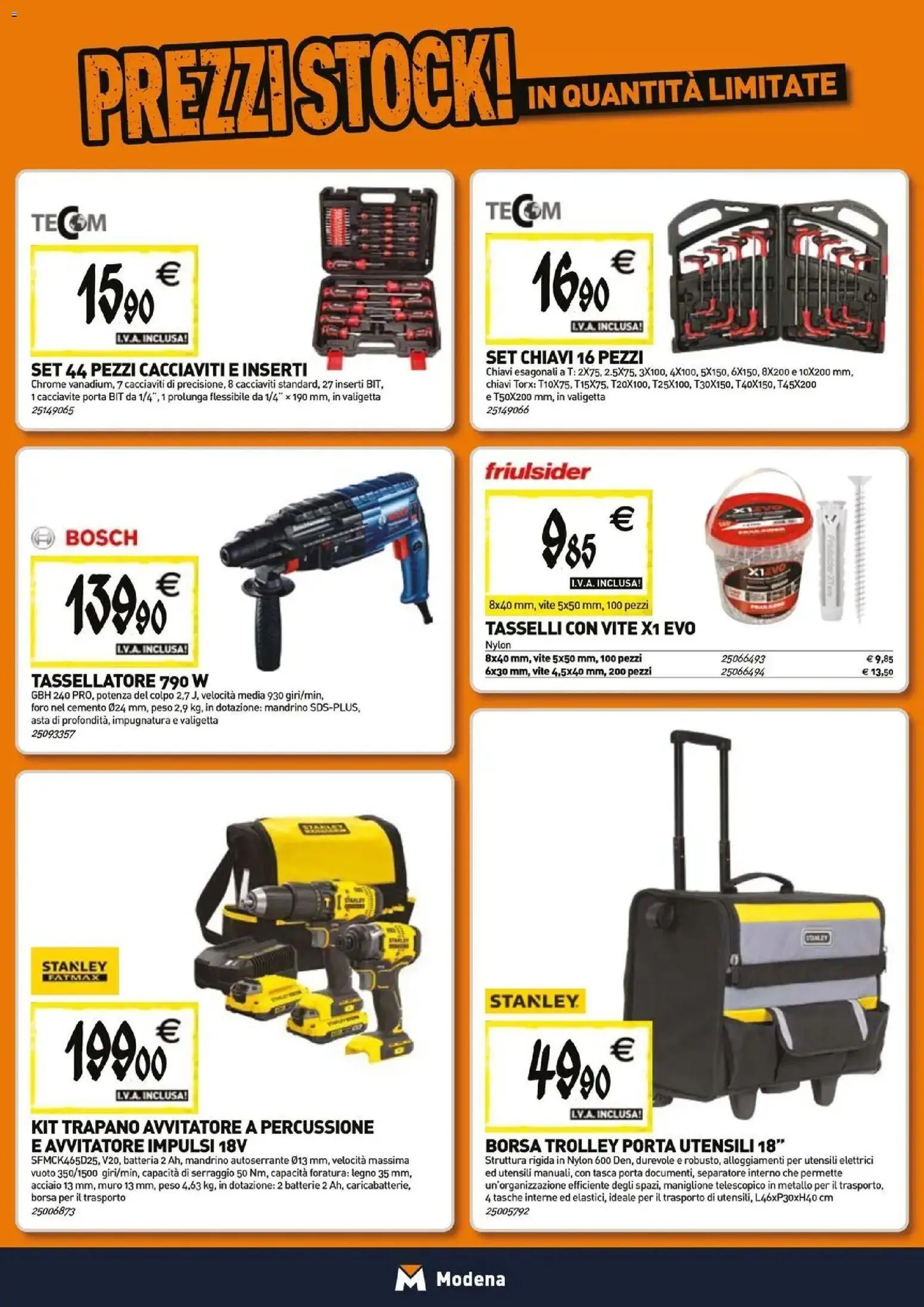 Nuovo TECNOMAT catalogo Modena dal 29/10/2026 > offerte anteprima 🛍️ | Pagina: 20 | Prodotti: Borsa, Trolley, Inserti, Tasche