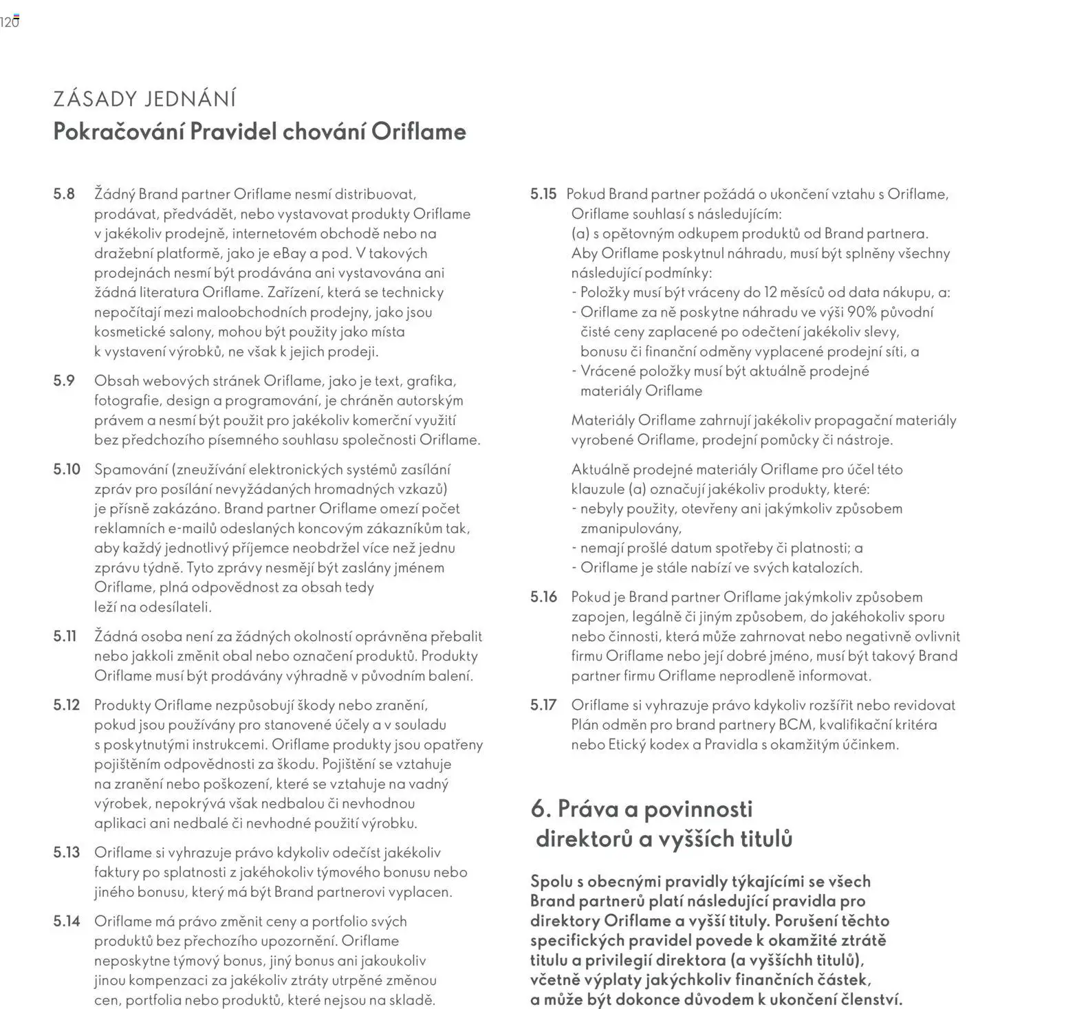 Oriflame katalog Plán odměn pro Brand Partnery od 21.07.2026 | Strana: 120 | Produkty: Síť