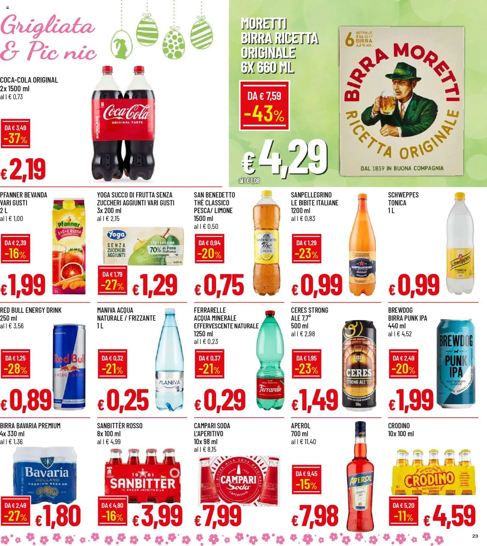 Volantino Galassia del 26.03.2026 | Pagina: 23 | Prodotti: Birra, Acqua, Frutta, Ferrarelle