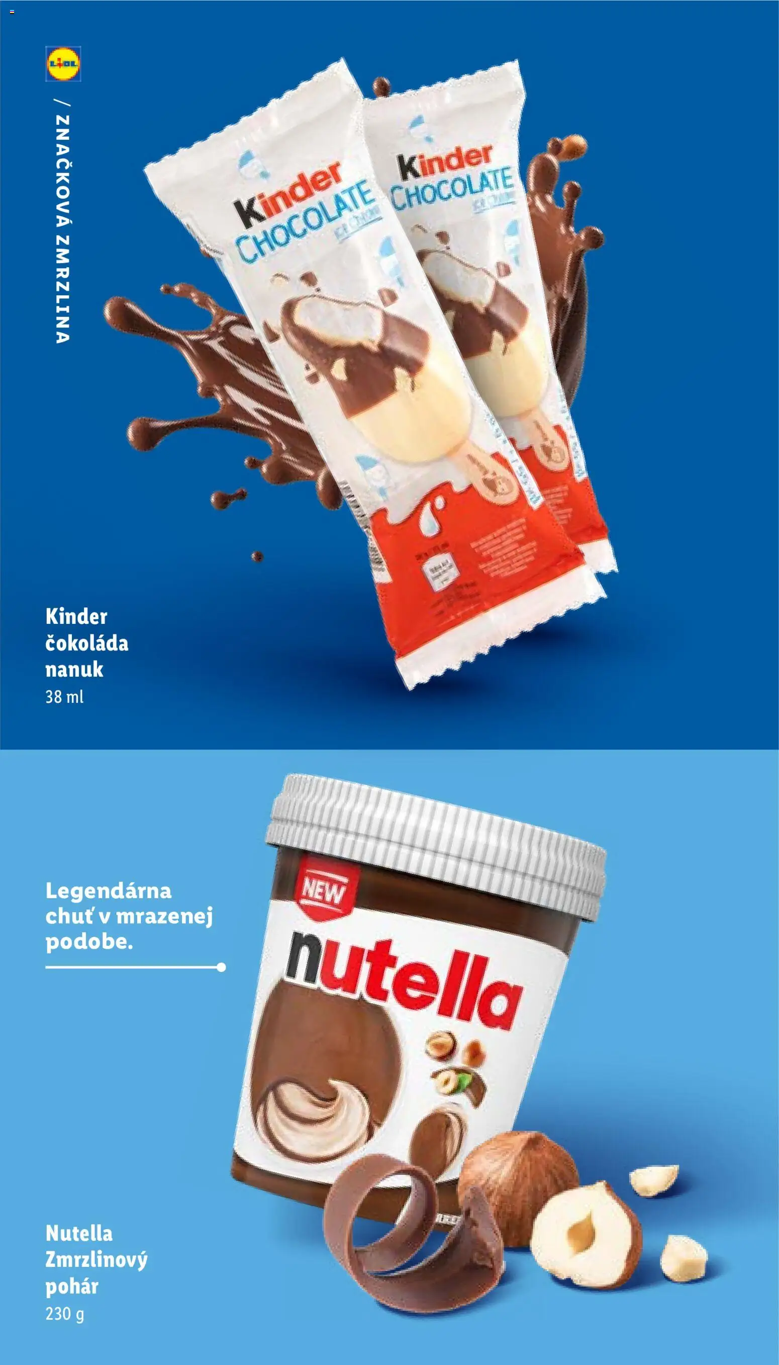 Nové Lidl akcie – leták je platný od 05.05.2026 | Strana: 37 | Produkty: Kinder, Nanuk, Zmrzlina, Nutella