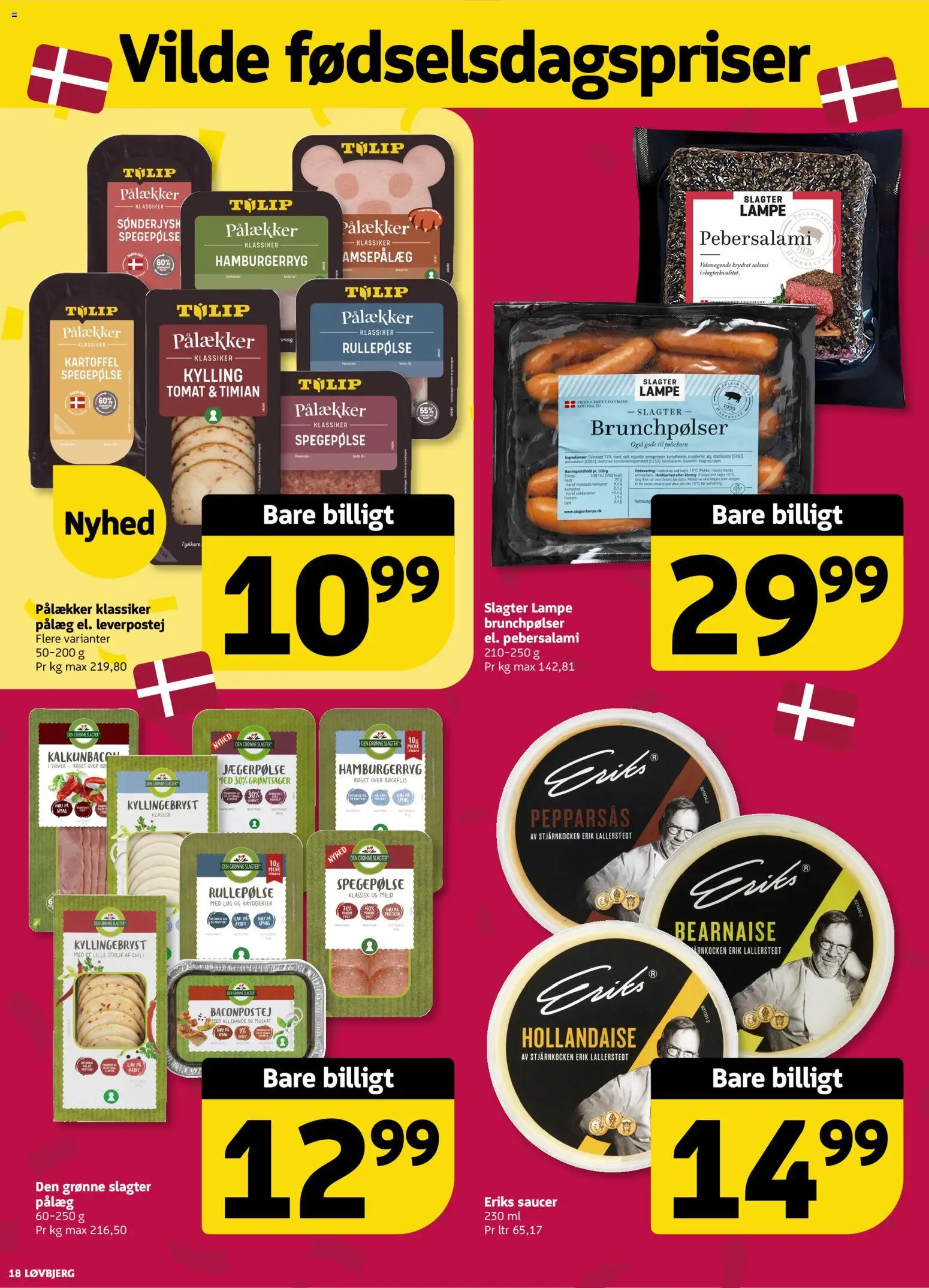 Løvbjerg tilbudsavis – gyldig fra 11/09/2026 | Side: 18 | Produkter: Pålæg, Salt, Leverpostej, Timian
