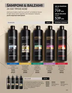 Balzam sa kompleksom peptida za volumen, For maximum volume, fullness and body without weighing down hair. - pregled AVON kataloga - važi od 01.06.2026 | Strana: 141