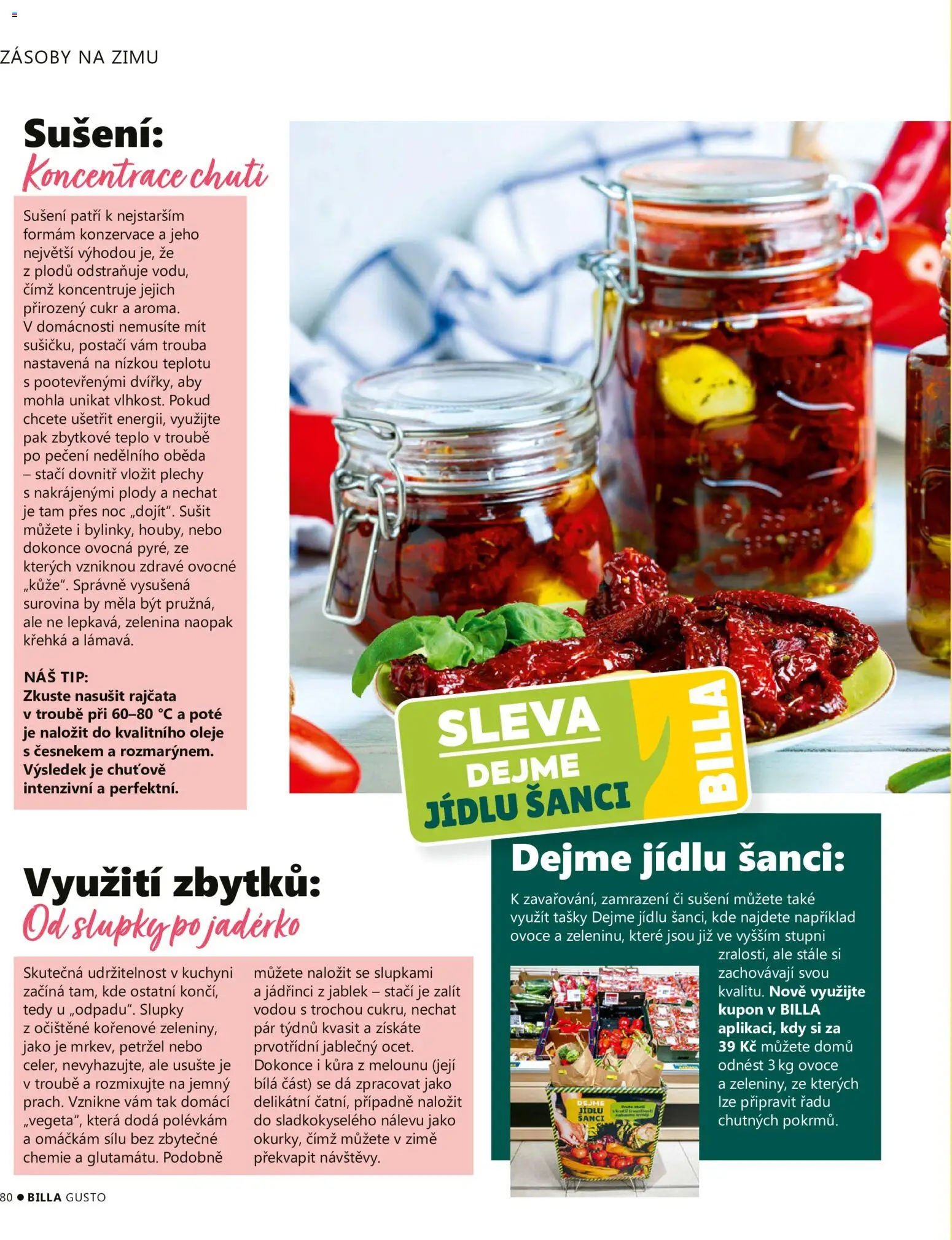 Billa leták - Gusto: Léto 2026 od 01.06.2026 | Strana: 80 | Produkty: Oleje, Trouba, Petržel, Cukr
