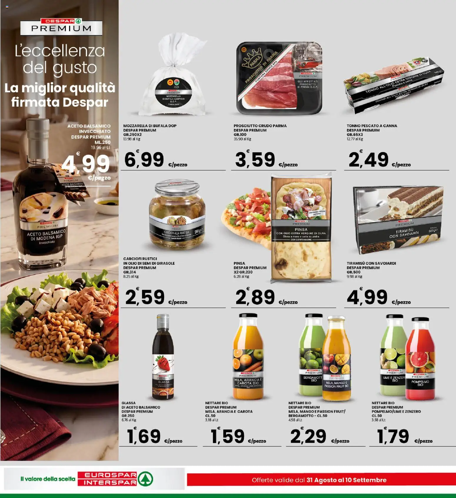 Volantino Interspar del 31/08/2026 | Pagina: 13 | Prodotti: Olio di semi, Aceto, Zenzero, Savoiardi