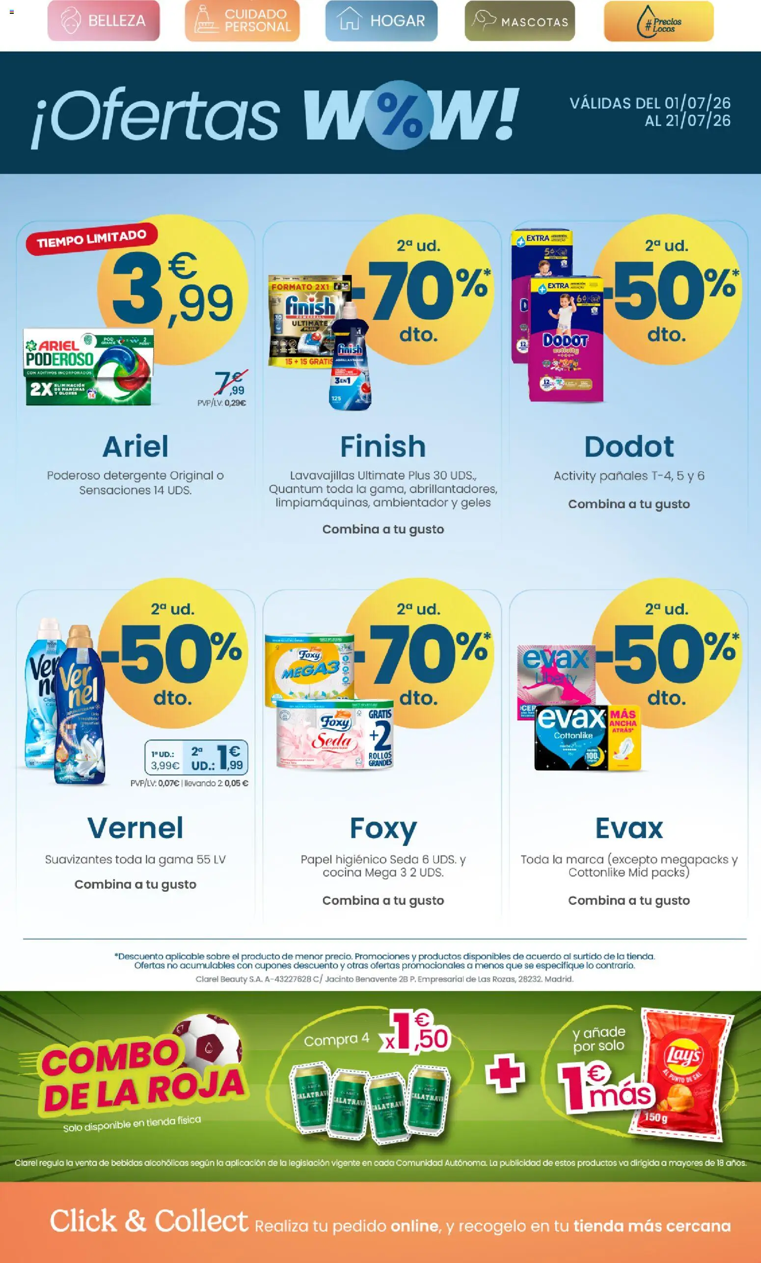 Clarel - folleto │ válido desde el 01/07/2026 | Página: 18 | Productos: Detergente, Papel higienico, Cocina, Lavavajillas