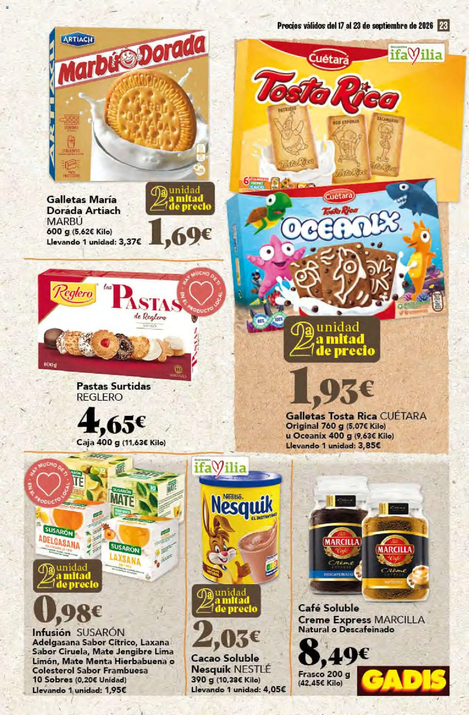 Gadis folleto │ válido desde el 17/09/2026 | Página: 23 | Productos: Jengibre, Lima, Café, Galletas